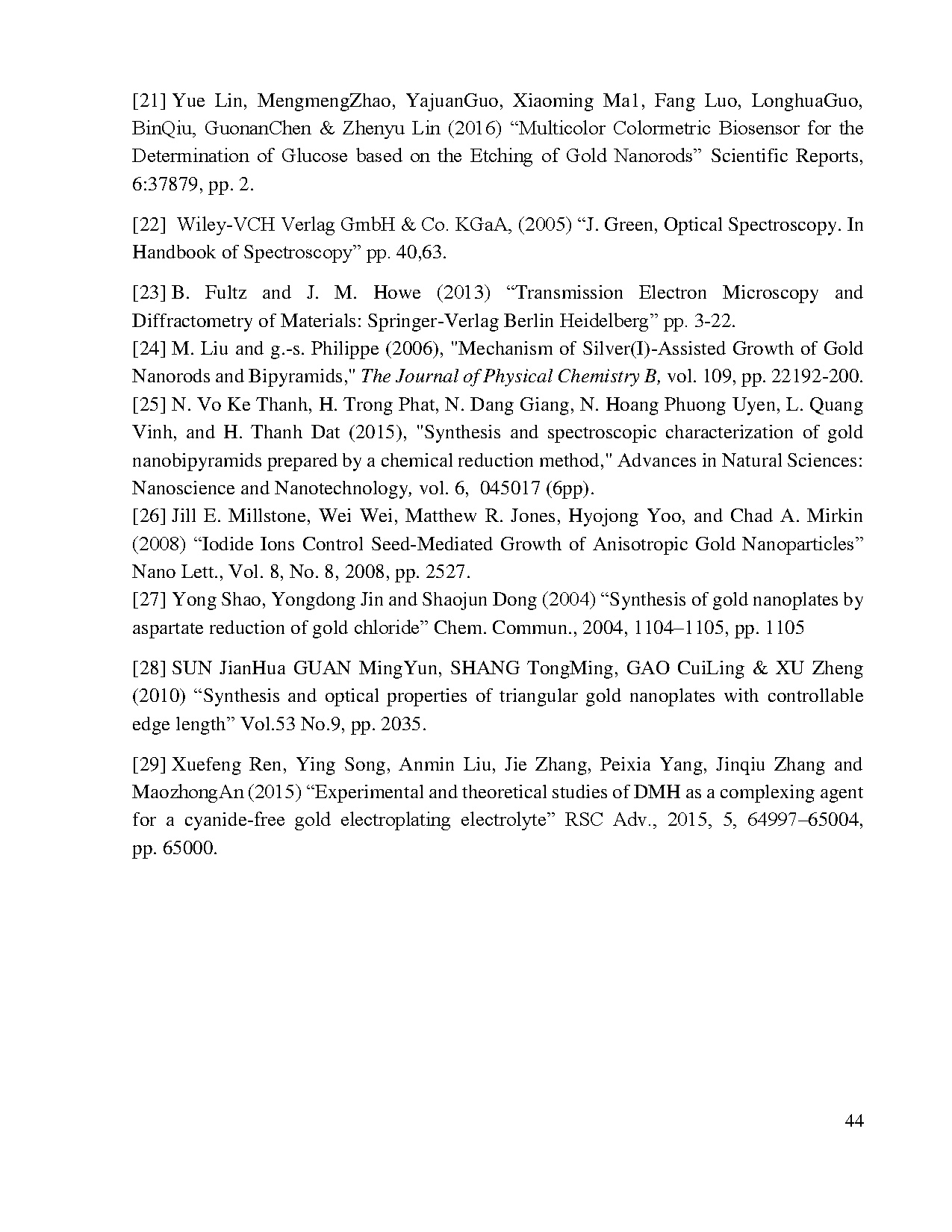 Đồ án tốt nghiệp - Nano vàng cấu trúc tam giác: Quy trình tổng hợp, đánh GTCVHĐỨDLCBSH ( DĐM ( TPHDG - Trang 59