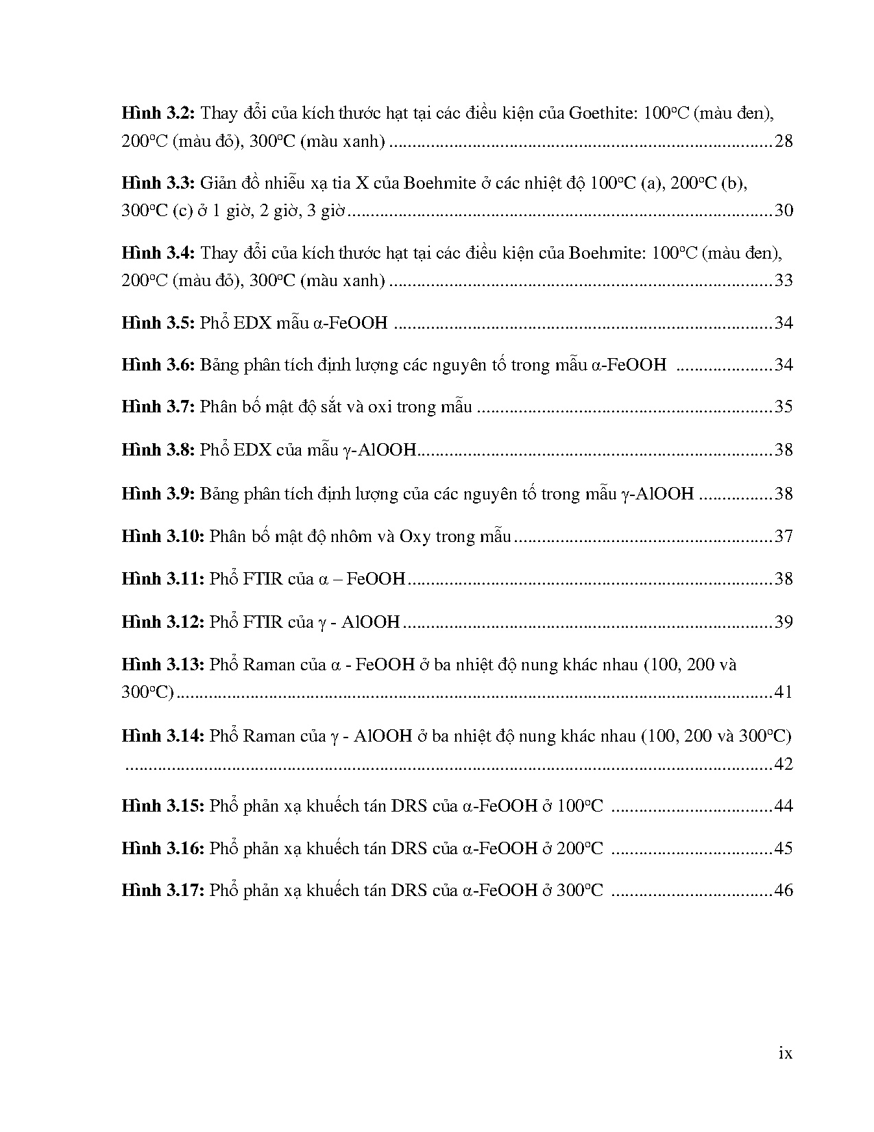 Đồ án tốt nghiệp - Tổng hợp và khảo sát điều kiện chế tạo vật liệu α- FeOOH và γ-AlOOH bằng PPTN - Trang 17