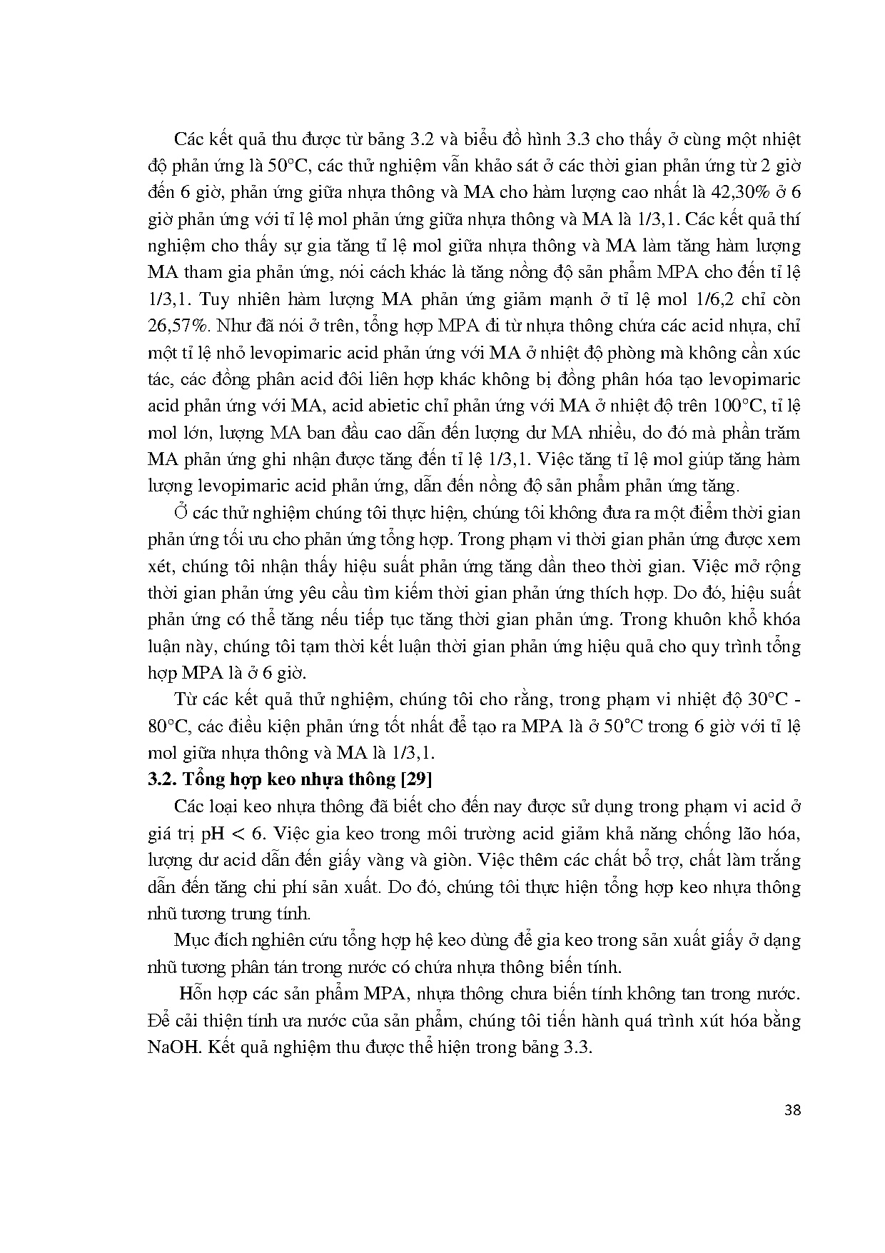 Đồ án tốt nghiệp - Khảo sát các điều kiện tổng hợp keo nhựa thông - Trang 50