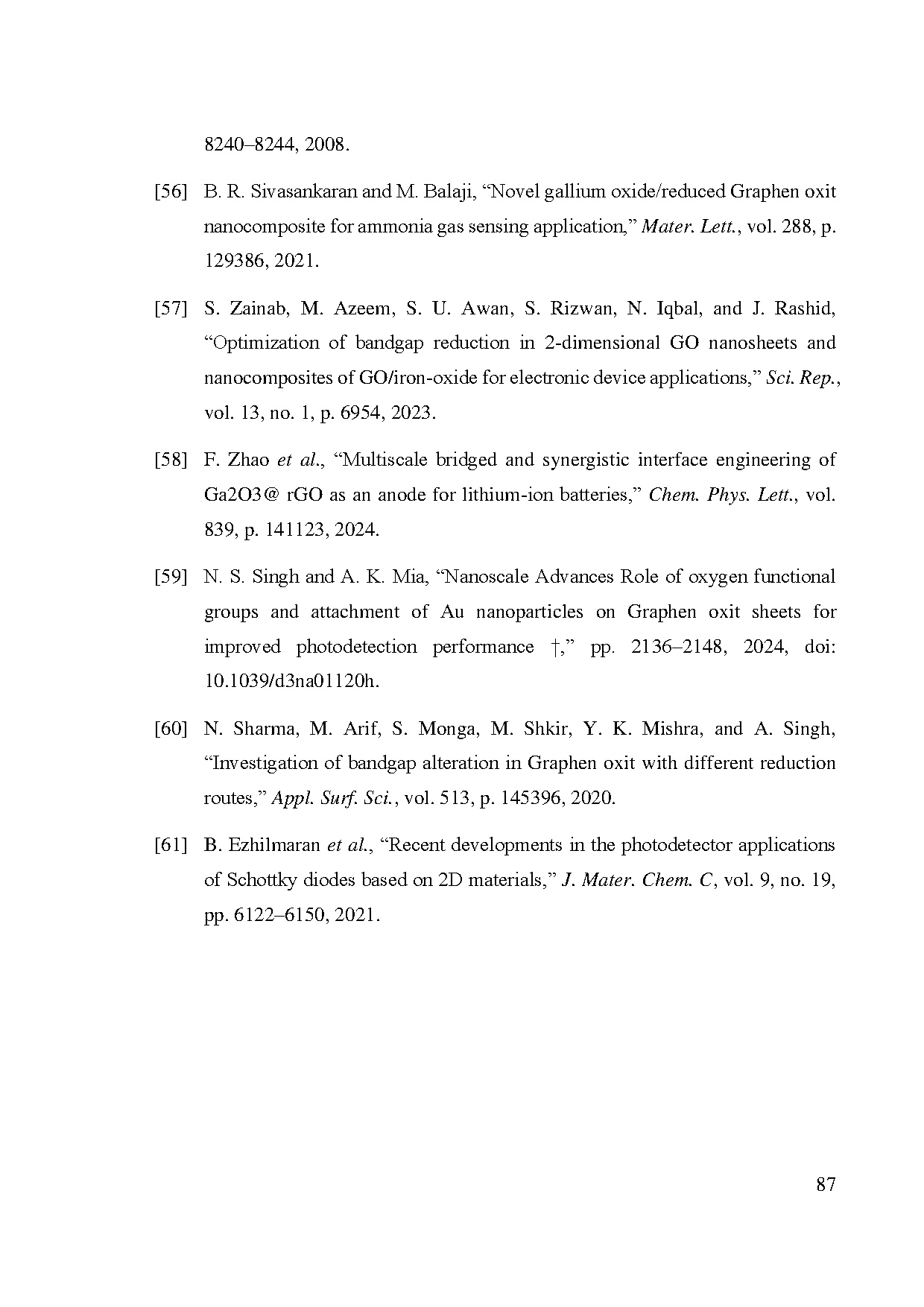 Đồ án tốt nghiệp - Chế tạo vật liệu Nanocomposite Graphene Oxide/ Ga₂O₃ ứng dụng làm cảm biến QH - Trang 106