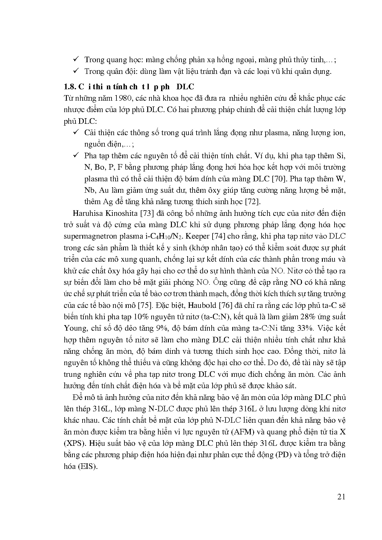 Đồ án tốt nghiệp - Nghiên cứu tính chất điện hóa của lớp Cacbon có cấu trúc kim cương pha TNTBMTKG 3 - Trang 36