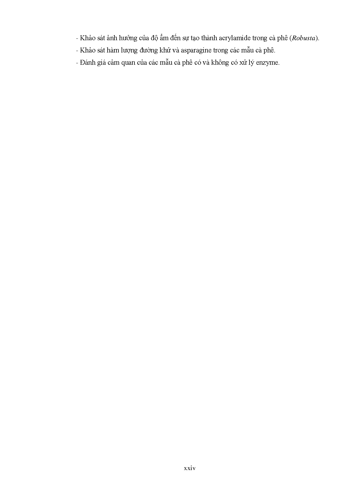Đồ án tốt nghiệp - Ảnh hưởng L-Asparaginase đến sự tạo thành Acrylamide trong cà phê ( RXBPPNK . - Trang 25