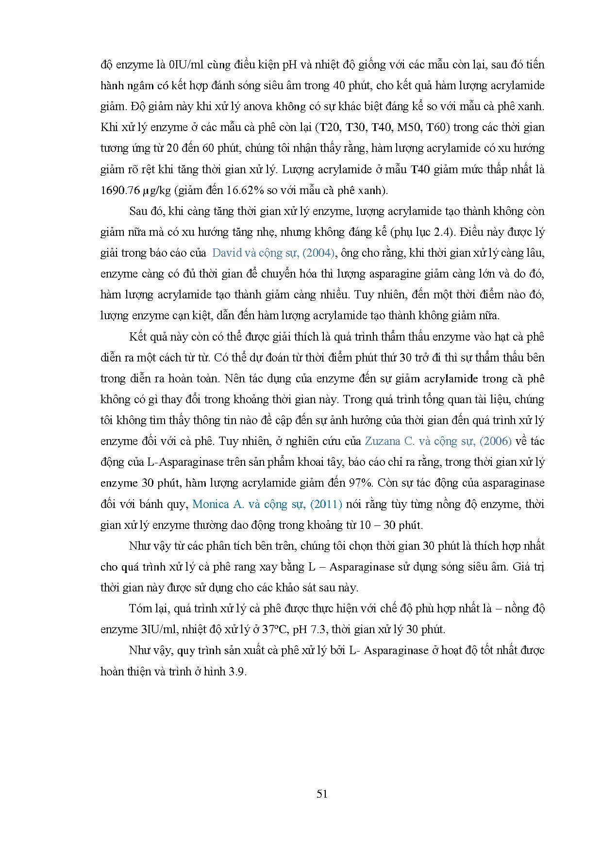 Đồ án tốt nghiệp - Ảnh hưởng L-Asparaginase đến sự tạo thành Acrylamide trong cà phê ( RXBPPNK . - Trang 76