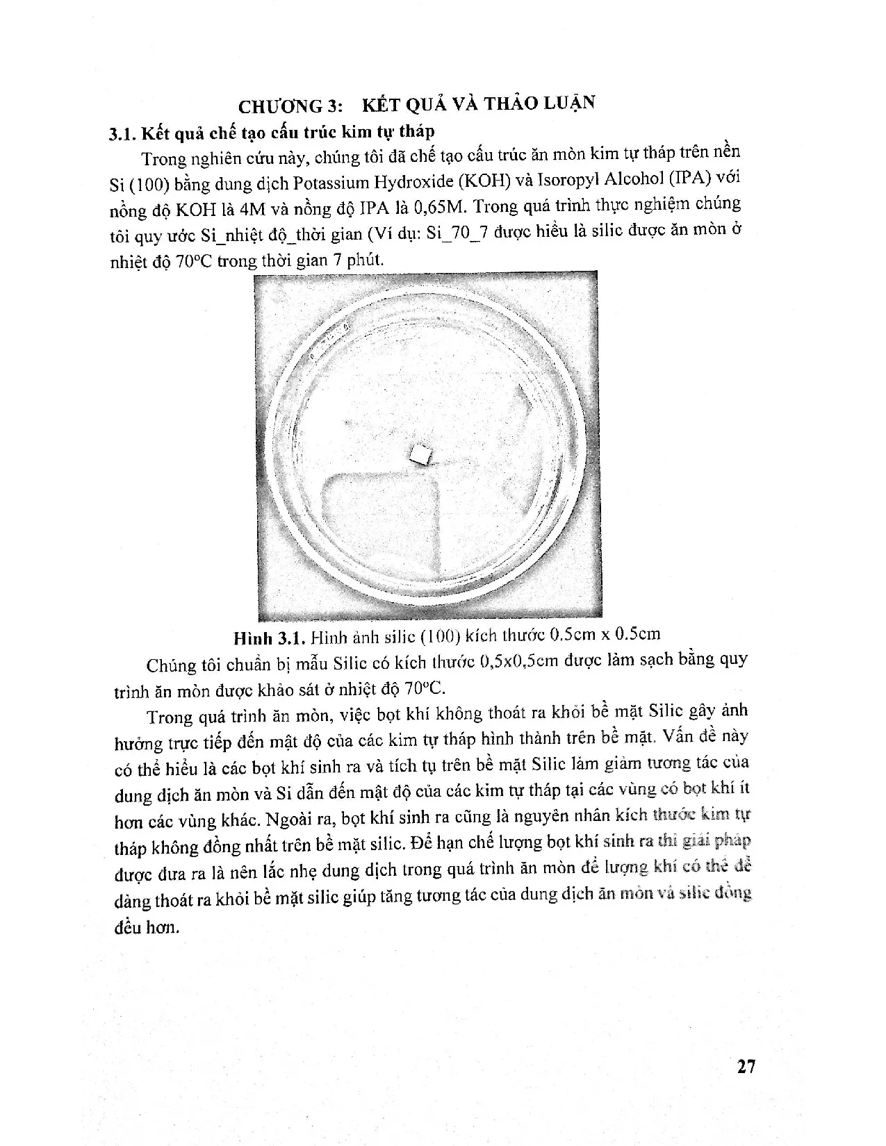 Đồ án tốt nghiệp - Nghiên cứu chế tạo để tằng cường tín hiệu Raman trên nền vật liệu P ( - Trang 42