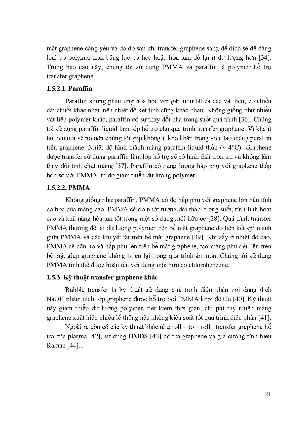 Đồ án tốt nghiệp - Nghiên cứu chế tạo vật liệu 2D Graphene sử dụng phương pháp CVD và kỹ thuật T - Trang 39