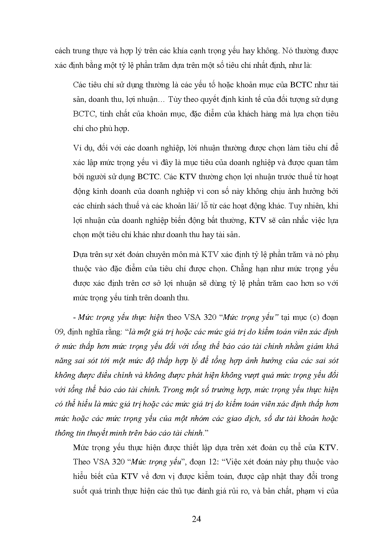 Đồ án tốt nghiệp - Quy trình xác lập mức trọng yếu và đánh giá rủi ro kiểm TTCTTKTV ( DVĐTĐHSPKTPH - Trang 35
