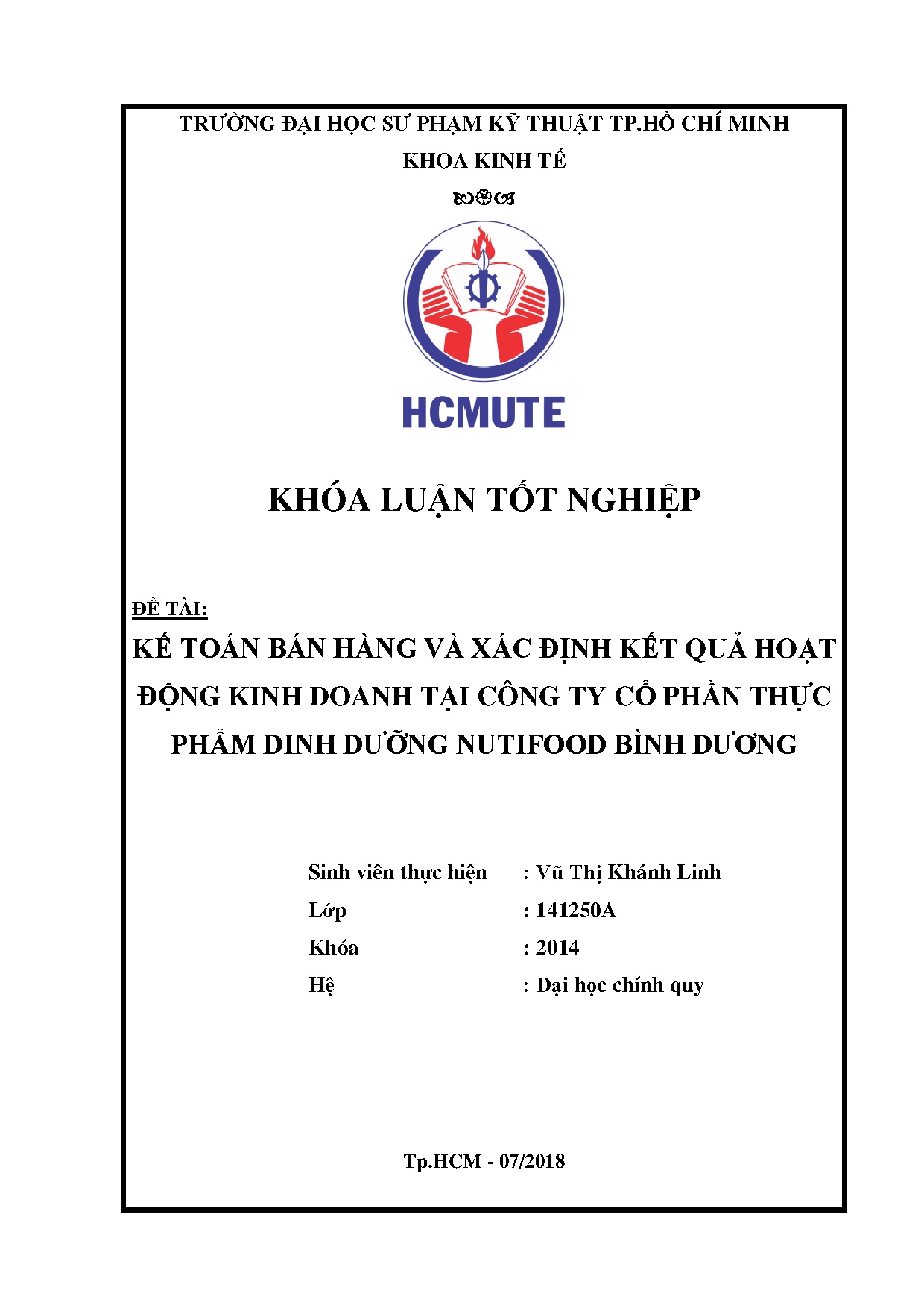 Đồ án tốt nghiệp - Kế toán bán hàng và xác định kết quả hoạt động kinh doanh tại công ty cổ PTPDDNBD