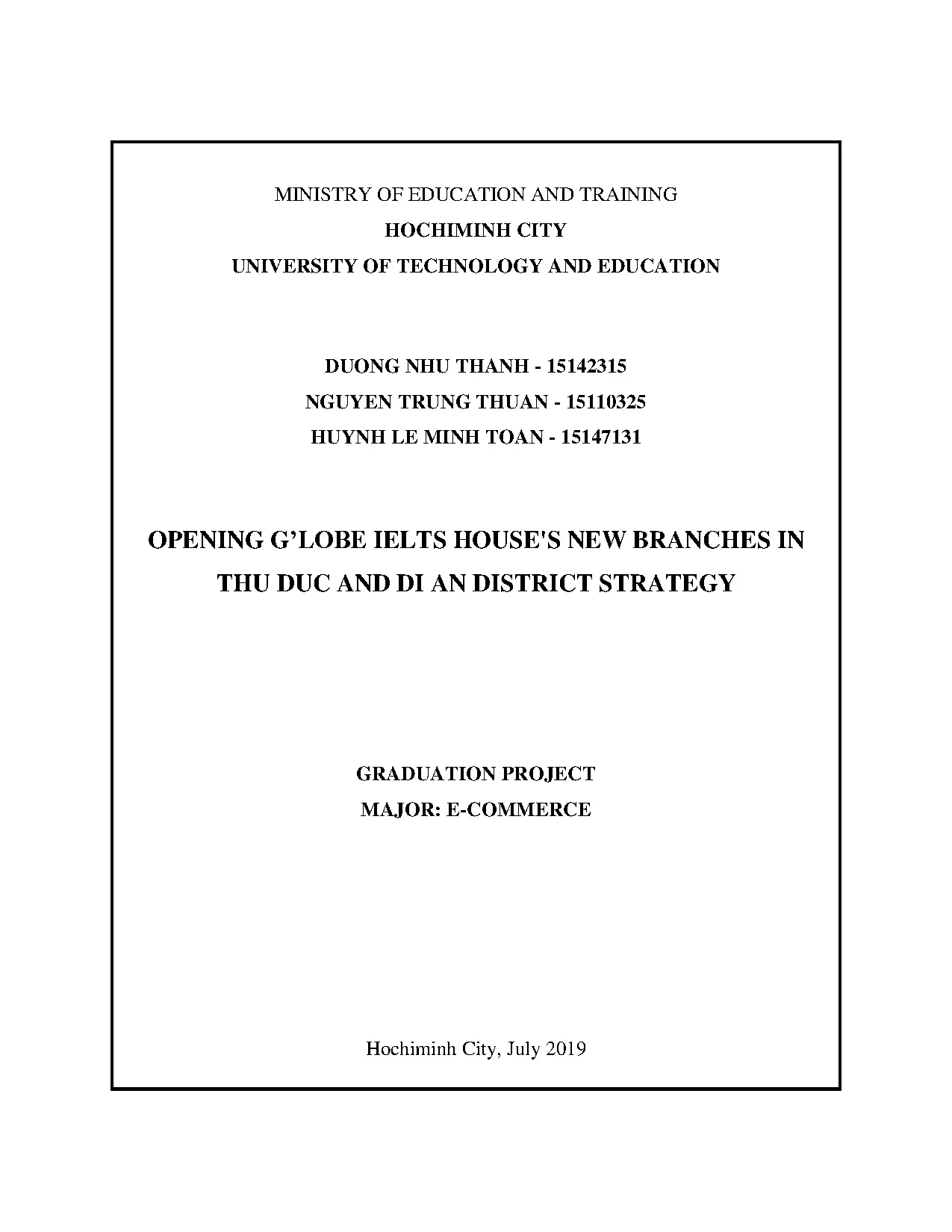 Đồ án tốt nghiệp - Mở rộng trung tâm tiếng anh GLobe IELTS House