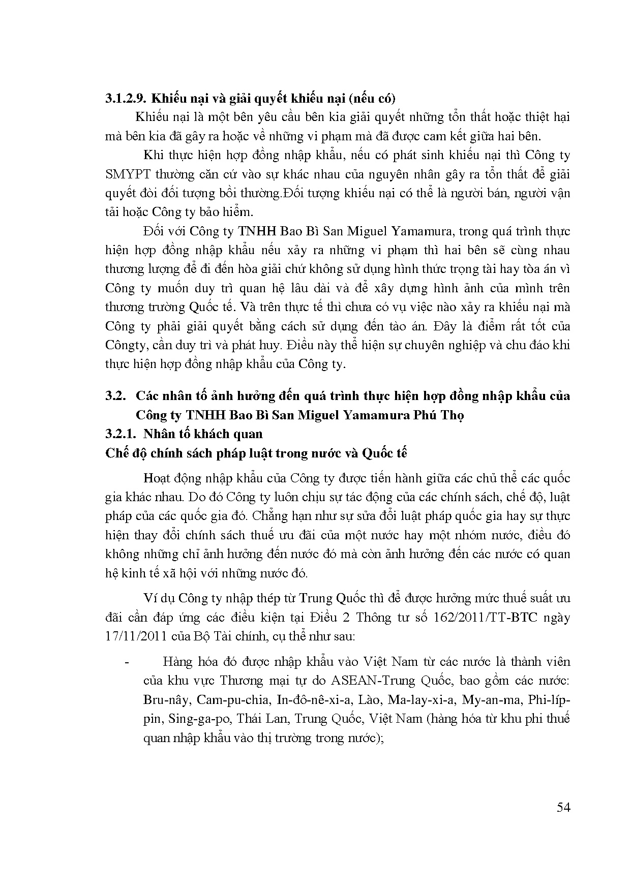 Đồ án tốt nghiệp - Hoàn thiện công tác tổ chức thực hiện hợp đồng nhập khẩu tại Công ty TBBSMYPTĐ - Trang 68