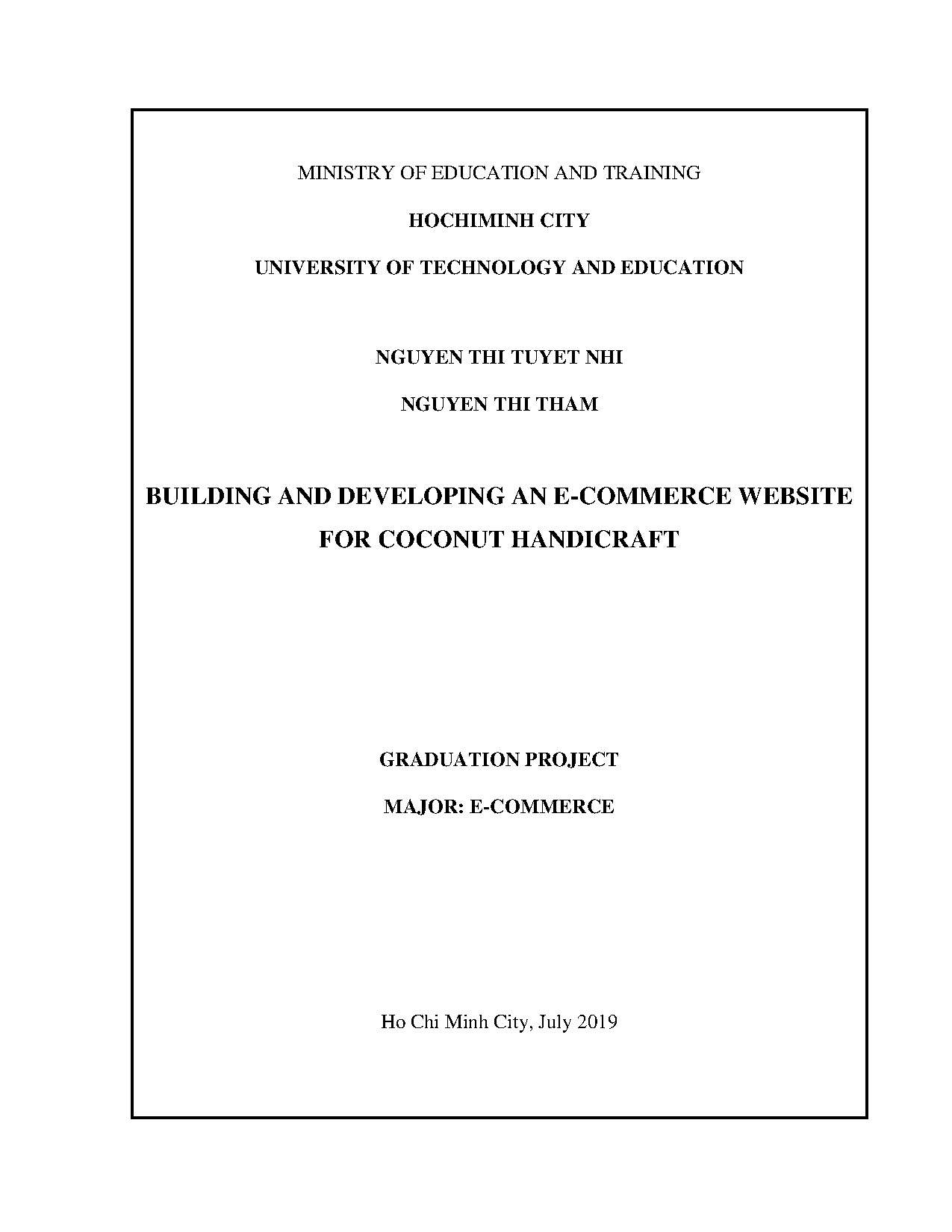 Đồ án tốt nghiệp - Xây dựng và phát triển website kinh doanh sản phẩm thủ công mỹ nghệ từ Dừa