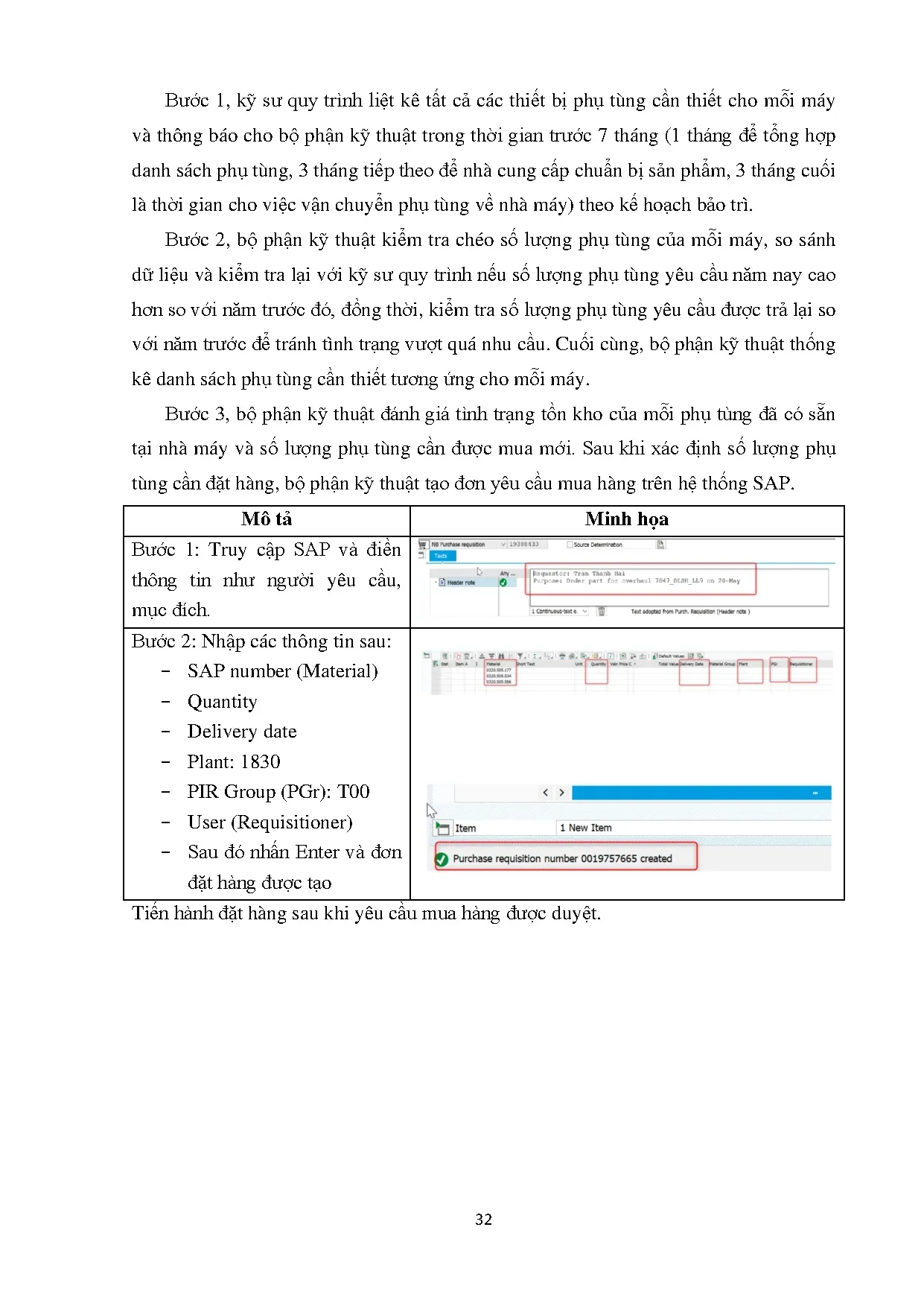 Đồ án tốt nghiệp - Nâng cao công tác vận hành và quản lý thiết bị phụ tùng thông qua chỉ số OTCTTBVN - Trang 43