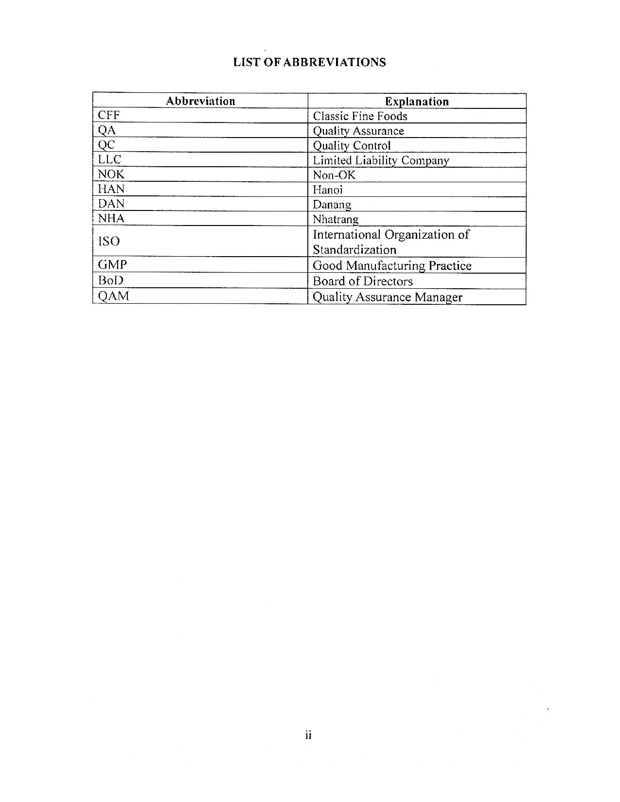 Đồ án tốt nghiệp - Analysis of current application status of quality management system ATMSACFFCL - Trang 3