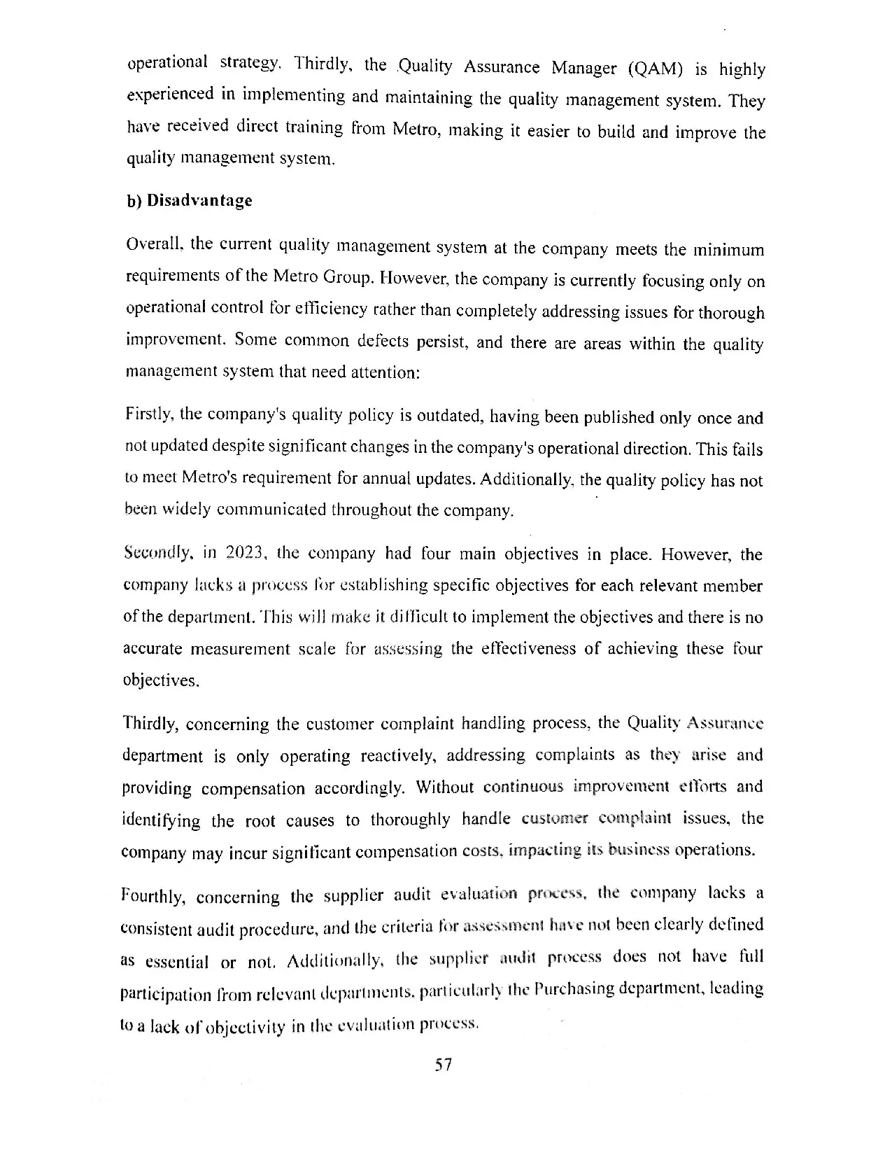 Đồ án tốt nghiệp - Analysis of current application status of quality management system ATMSACFFCL - Trang 65