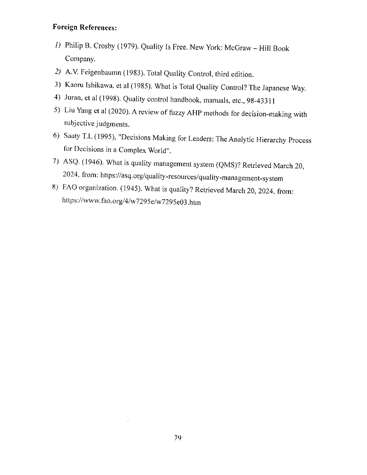 Đồ án tốt nghiệp - Analysis of current application status of quality management system ATMSACFFCL - Trang 87