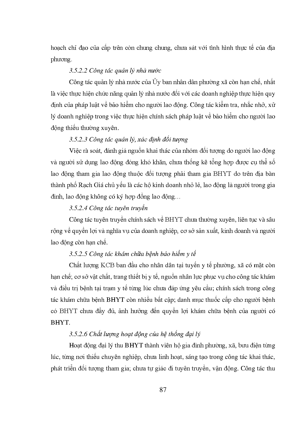 Đồ án tốt nghiệp - Phát triển bảo hiểm y tế toàn dân tại Thành phố Rạch Giá tỉnh Tiền Giang - Trang 106
