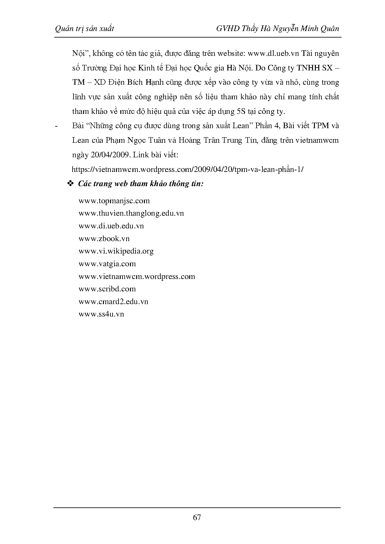 Ảnh một số trang tài liệu