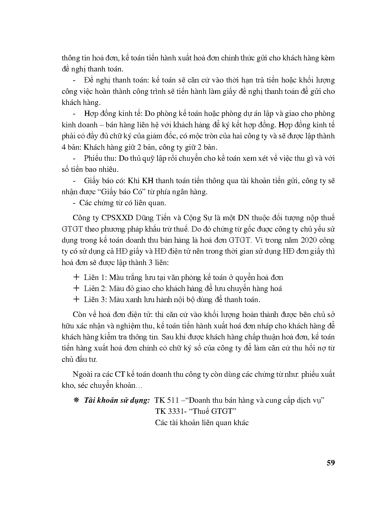 Đồ án tốt nghiệp - Kế toán doanh thu, chi phí và xác định kết quả kinh doanh tại Công ty CPSXXDDTVCS - Trang 73