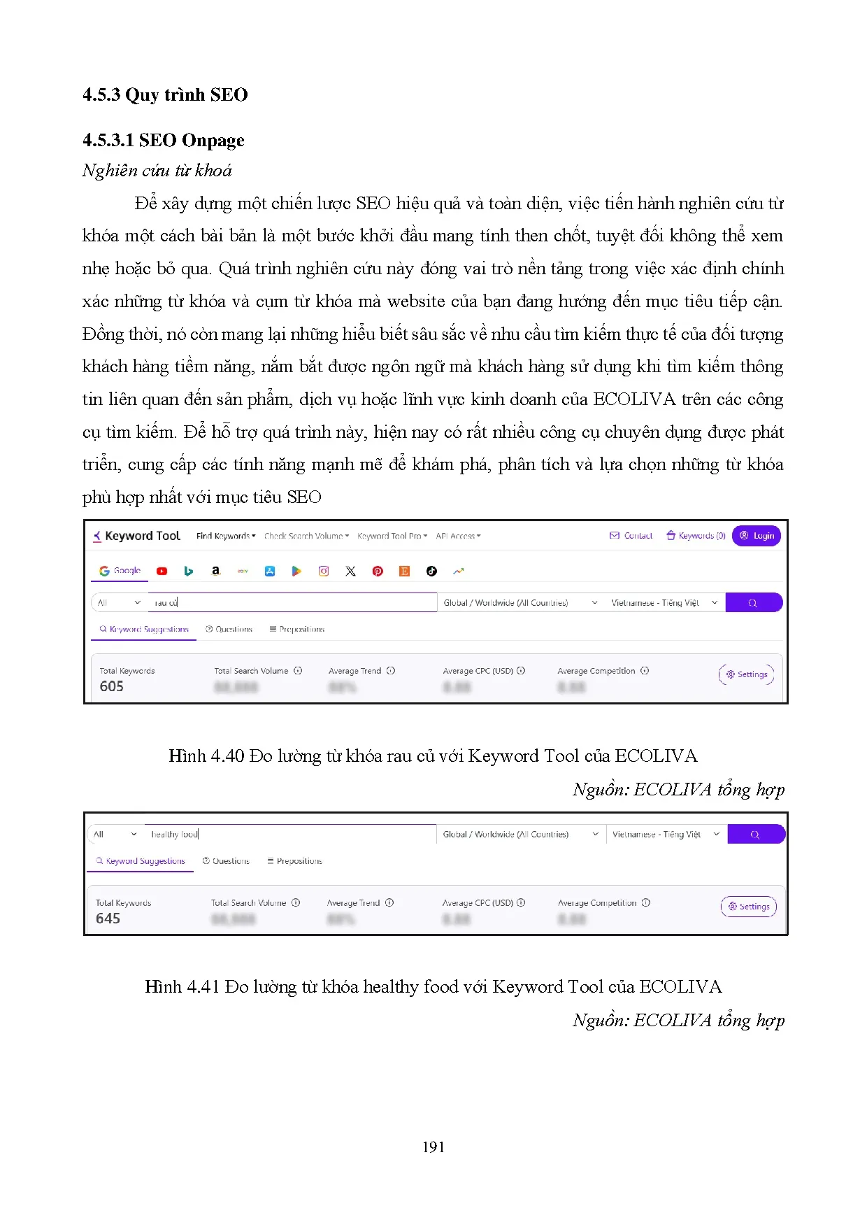 Đồ án tốt nghiệp - Dự án kinh doanh xây dựng và phát triển kênh bán hàng trực tuyến Healthy food E - Trang 213