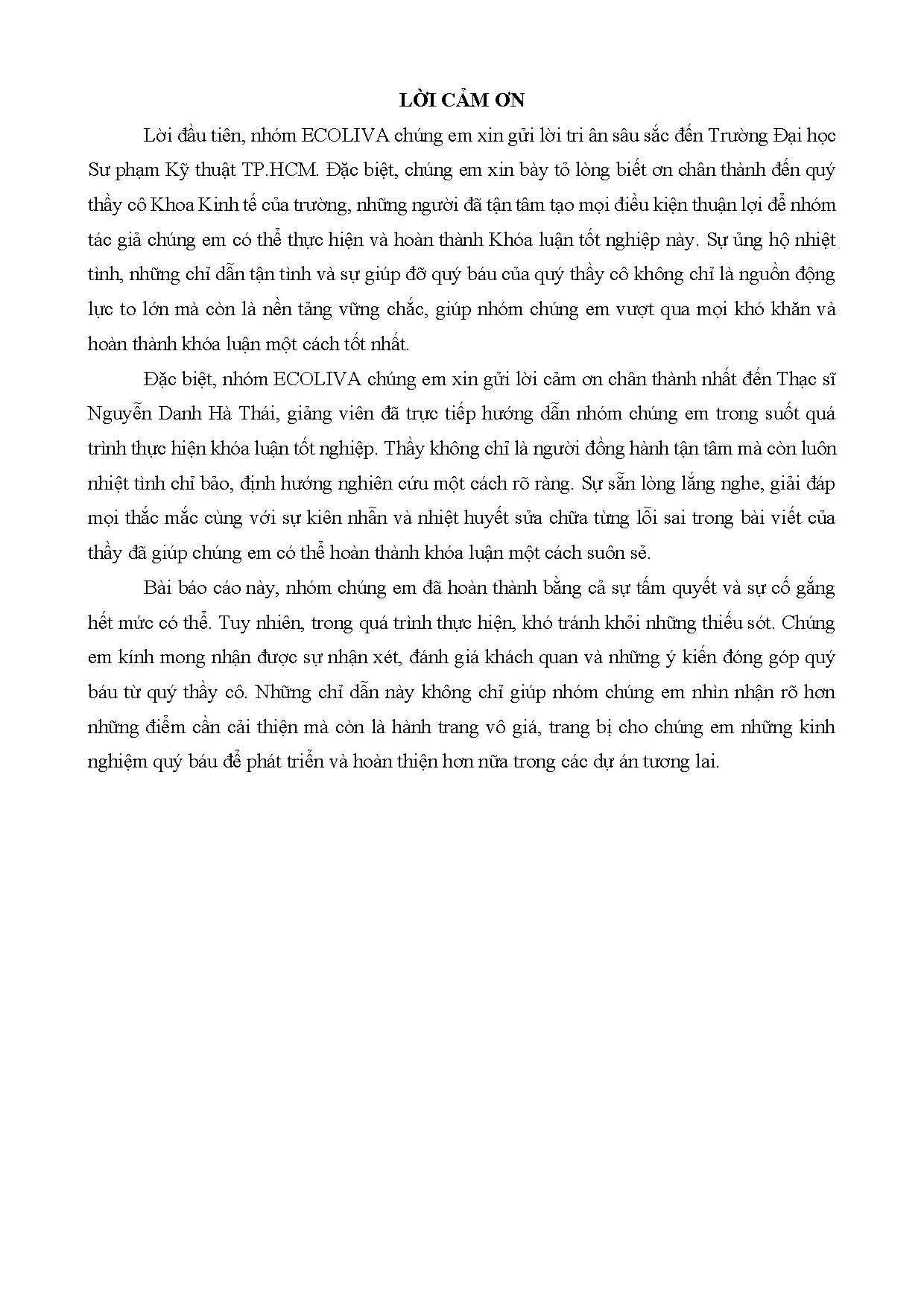 Đồ án tốt nghiệp - Dự án kinh doanh xây dựng và phát triển kênh bán hàng trực tuyến Healthy food E - Trang 3