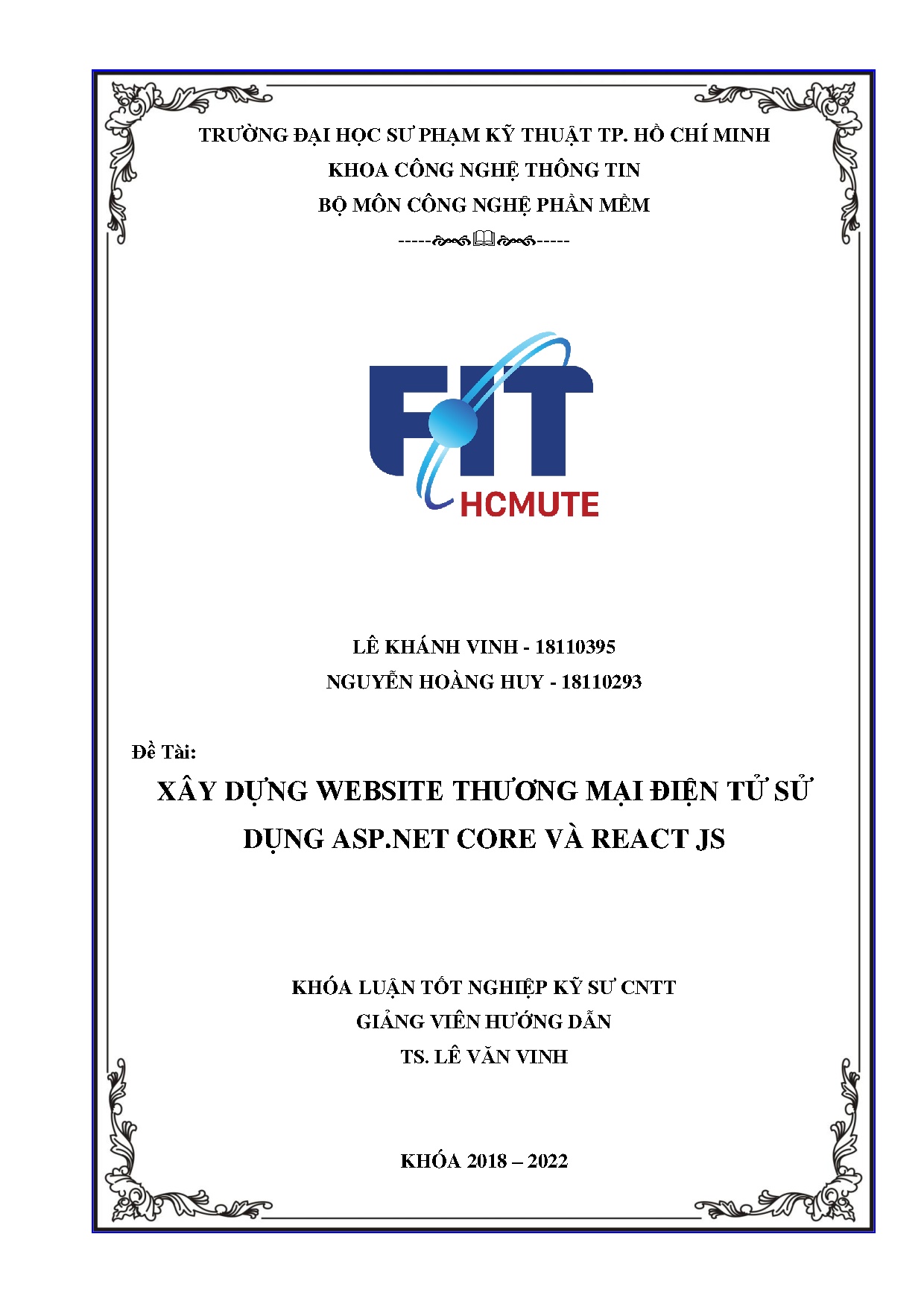 Đồ án tốt nghiệp - Xây dựng website thương mại điện tử sử dụng ASP.Net.core và React JS