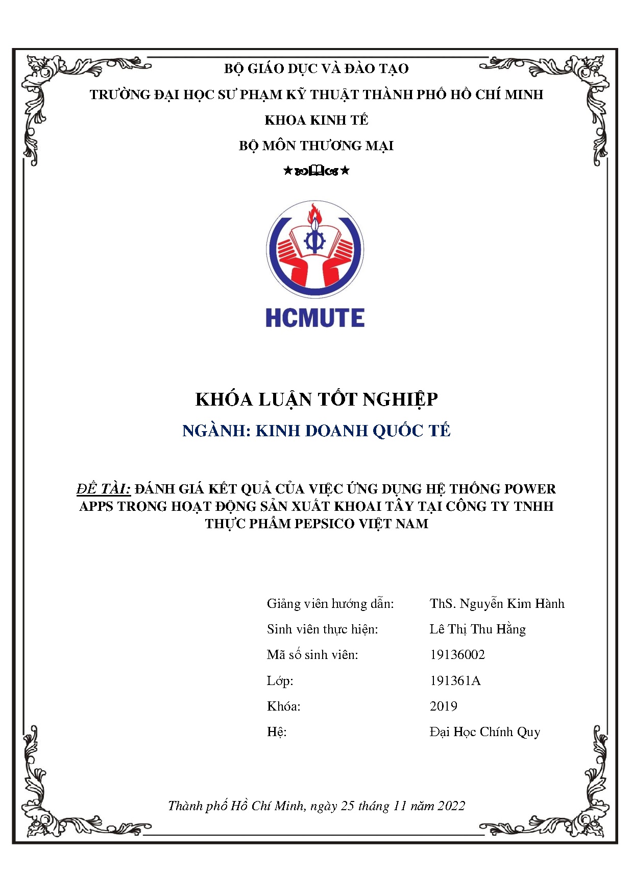 Đồ án tốt nghiệp - Đánh giá kết quả của việc ứng dụng hệ thống Power Apps trong hoạt ĐSXKTTCTTTPPVN