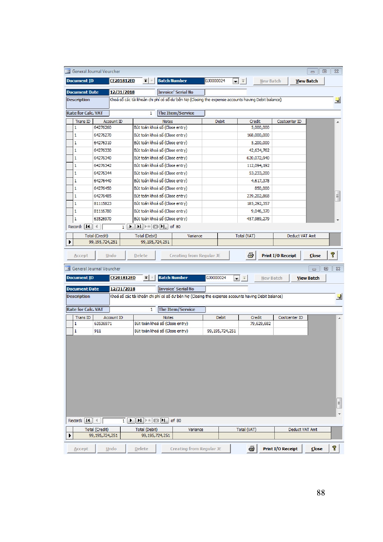 Đồ án tốt nghiệp - Kế toán doanh thu, chi phí và xác định kết quả kinh doanh tại Công ty TNHH KIVN - Trang 108