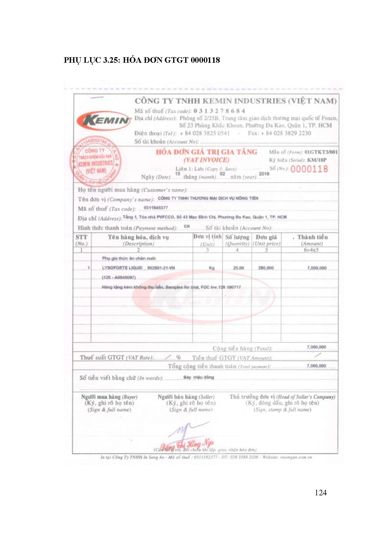 Đồ án tốt nghiệp - Kế toán doanh thu, chi phí và xác định kết quả kinh doanh tại Công ty TNHH KIVN - Trang 144