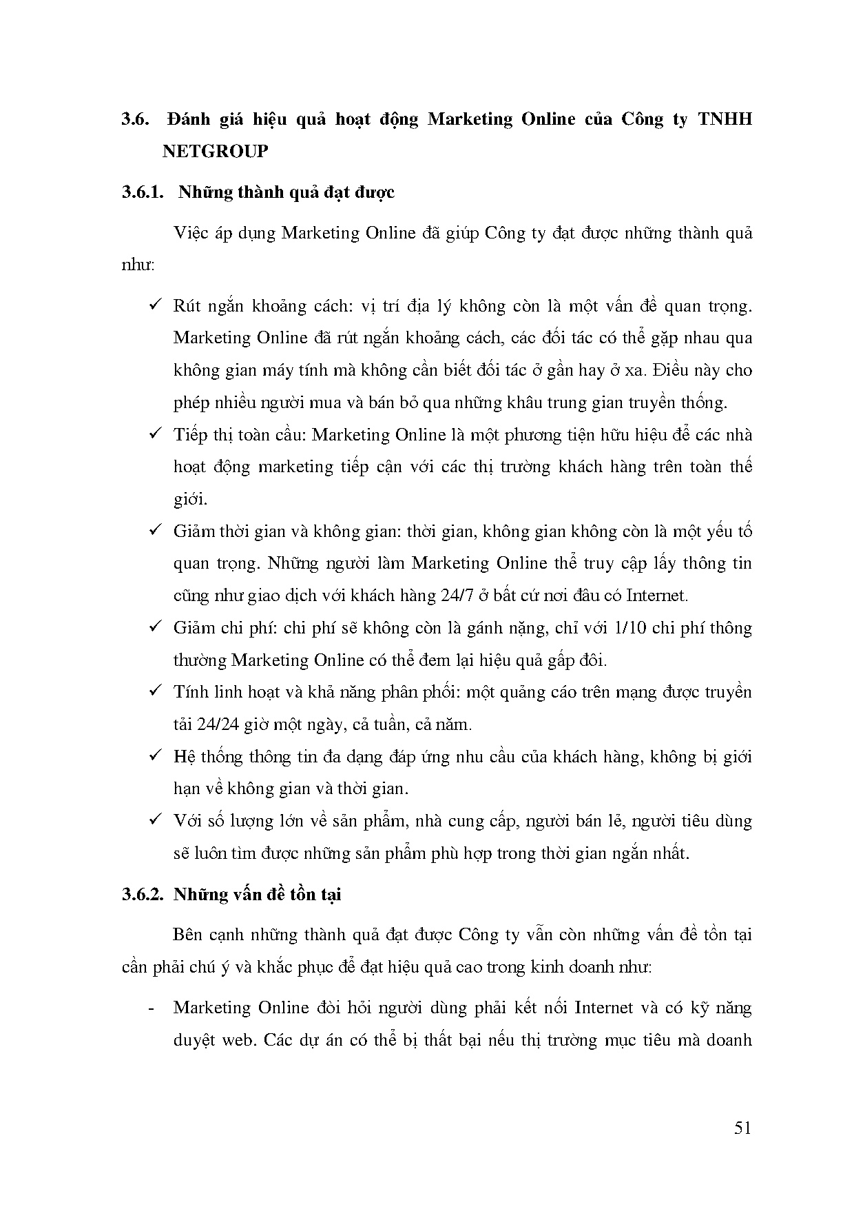 Đồ án tốt nghiệp - Nâng cao hiệu quả hoạt động Marketing online tại Công ty TNHH Netgroup và WBĐ - Trang 63