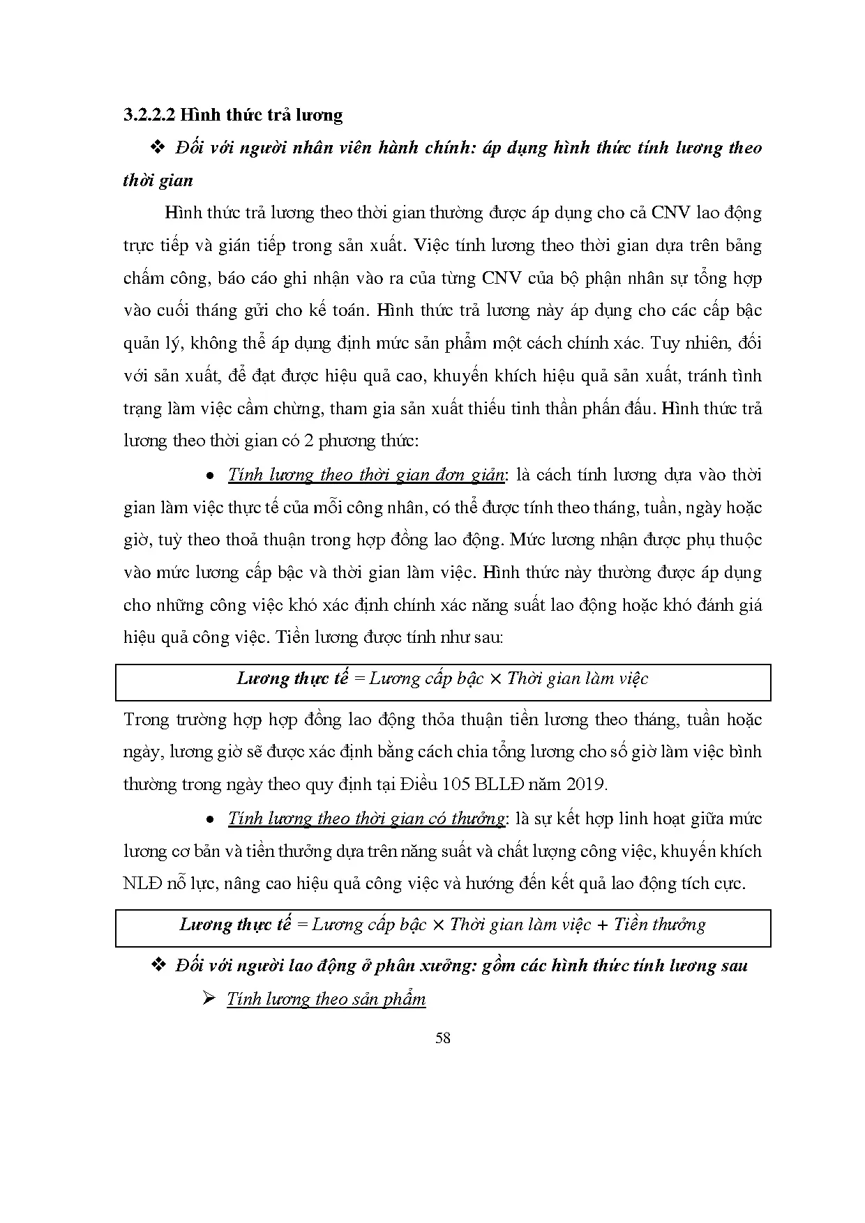 Đồ án tốt nghiệp - Kế toán tiền lương và các khoản trích theo lương tại Công ty Cổ phần may Việt T - Trang 72