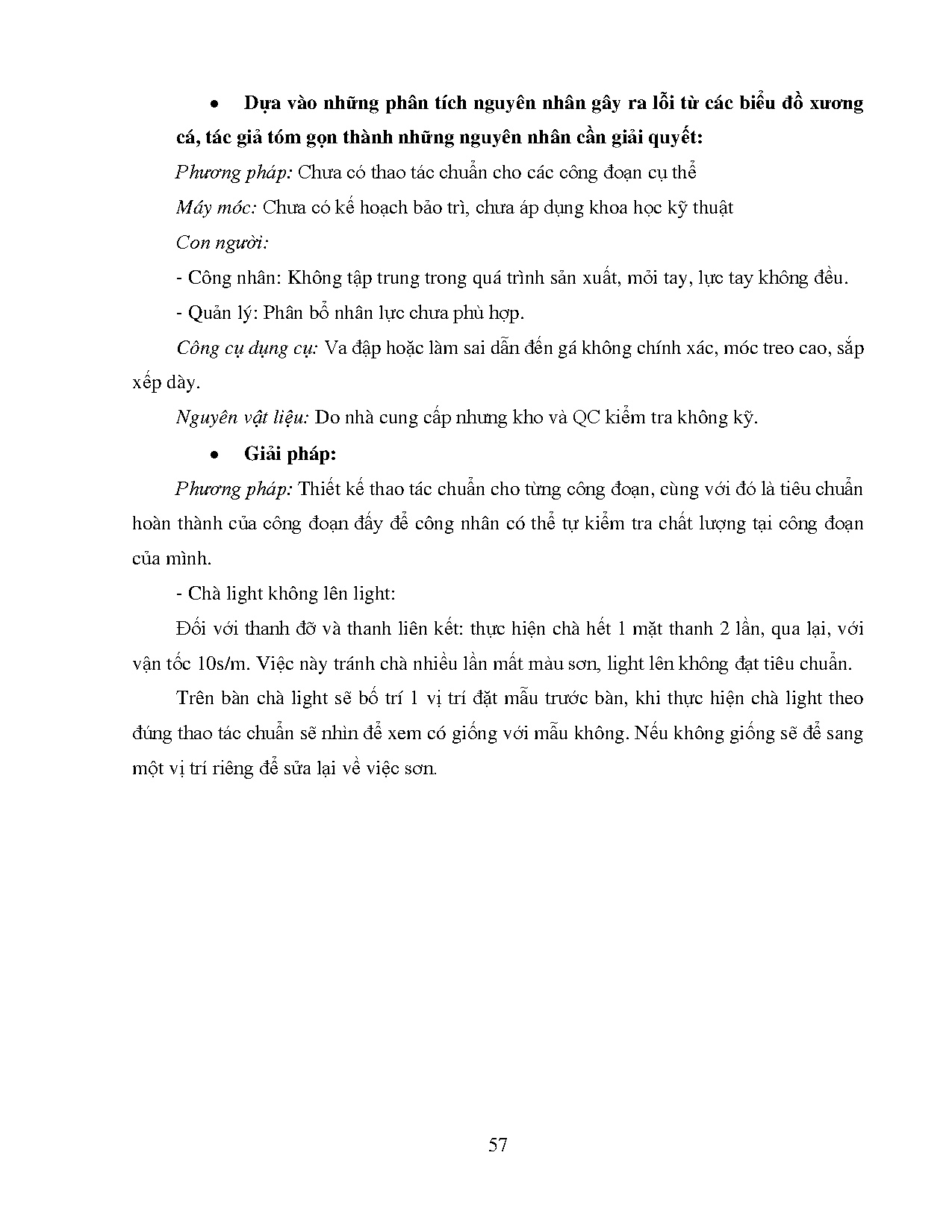Đồ án tốt nghiệp - Áp dụng công cụ của Lean nâng cao hiệu suất của quy trình sản xuất CBTXSCTTRVN - Trang 66
