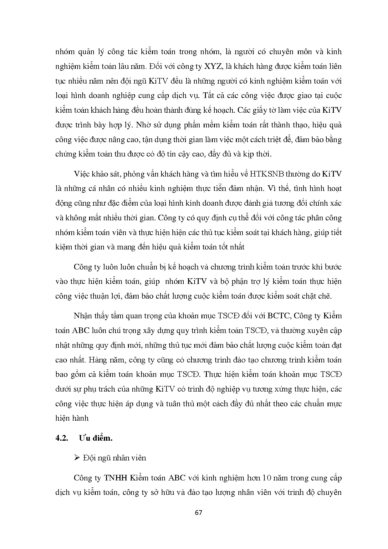 Đồ án tốt nghiệp - Quy trình kiểm toán tài sản cố định tại Công ty TNHH Kiểm toán ABC Việt Nam - Trang 76