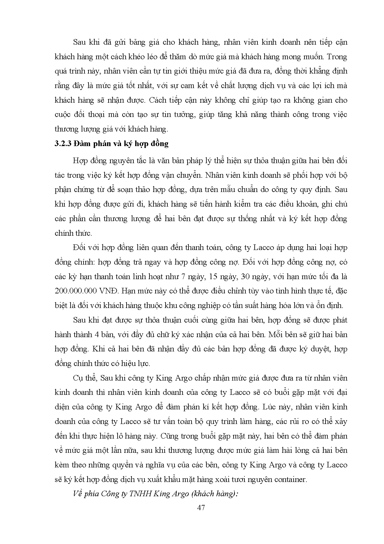 Đồ án tốt nghiệp - Hoàn thiện dịch vụ giao nhận hàng lạnh xuất khẩu nguyên Container BĐBTCTCPGNVTQTL - Trang 60