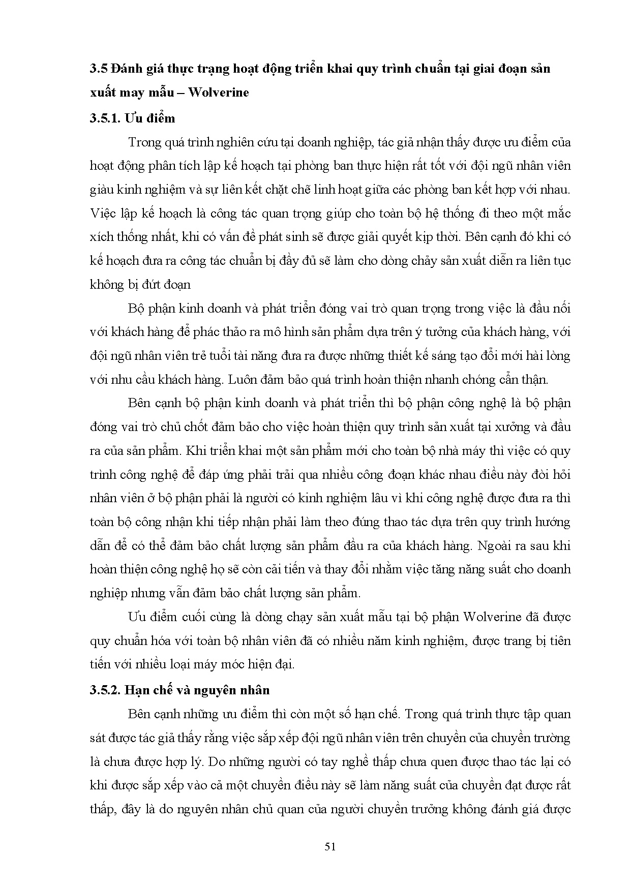 Đồ án tốt nghiệp - Nâng cao hiệu quả hoạt động triển khai quy trình chuẩn: Áp dụng tại GĐSXMM - WTG - Trang 60