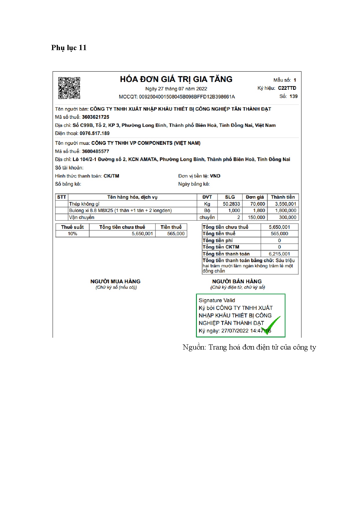 Đồ án tốt nghiệp - Kế toán doanh thu, chi phí và xác định kết quả kinh doanh tại công ty TXTBCNTTĐ - Trang 101
