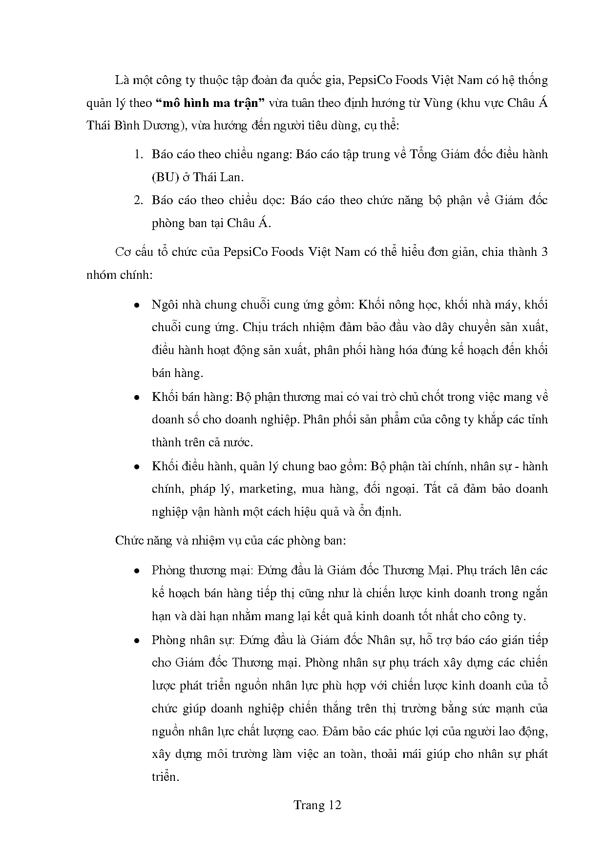 Đồ án tốt nghiệp - Hoàn thiện công tác tuyển dụng nhân sự tại Công ty TNHH thực phẩm Pepsico Việt N - Trang 23