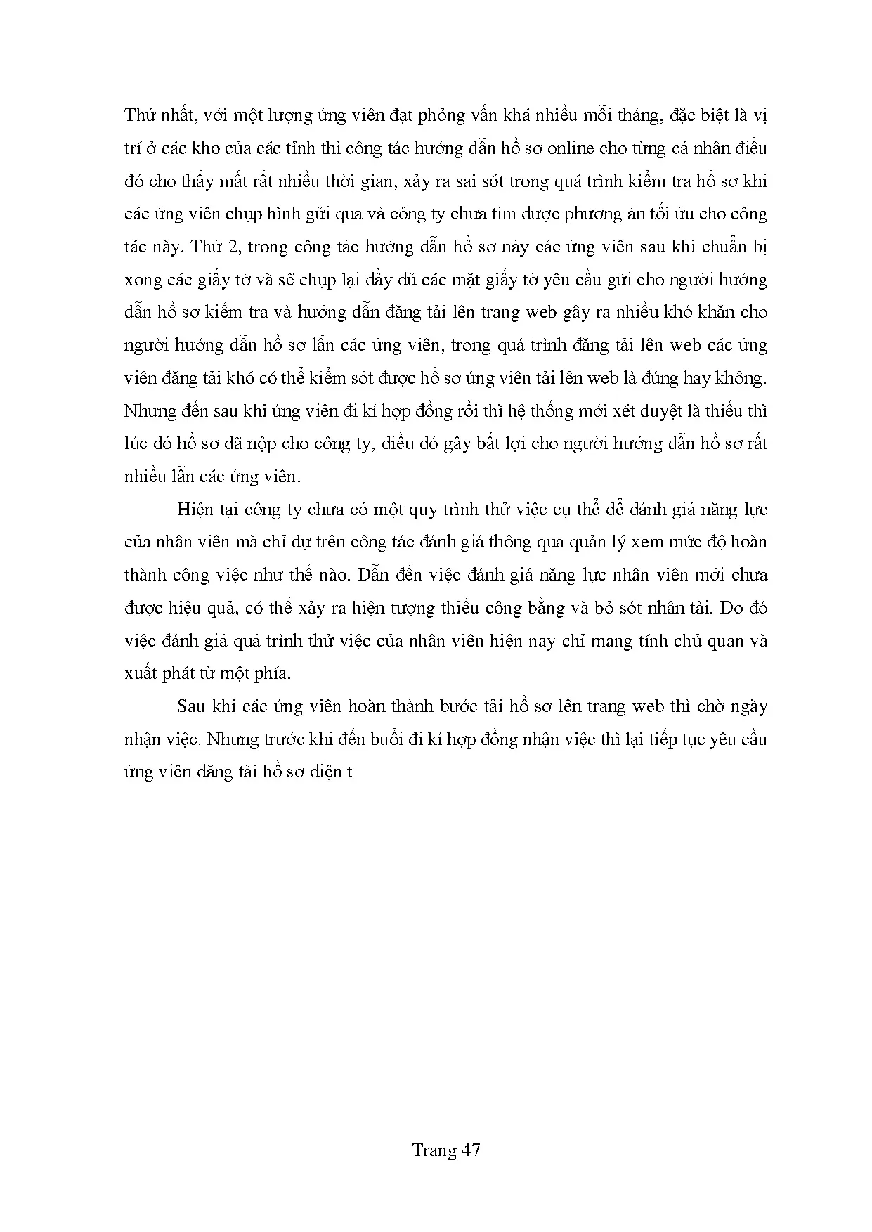 Đồ án tốt nghiệp - Hoàn thiện công tác tuyển dụng tại chuỗi cửa hàng Bách hóa xanh TCTCPĐTTGDĐ ( - Trang 57