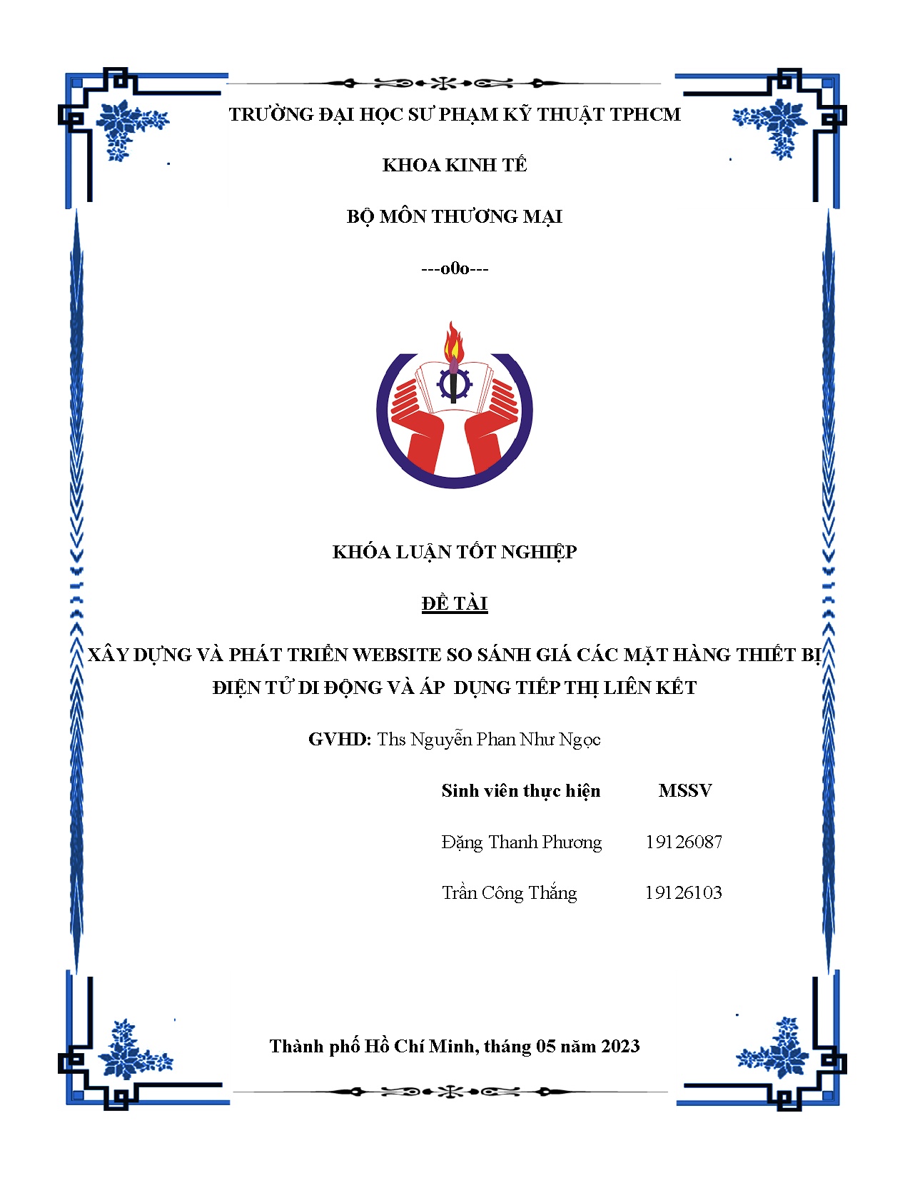 Đồ án tốt nghiệp - Xây dựng và phát triển website so sánh giá các mặt hàng thiết bị điện TDĐVÁDTTLK