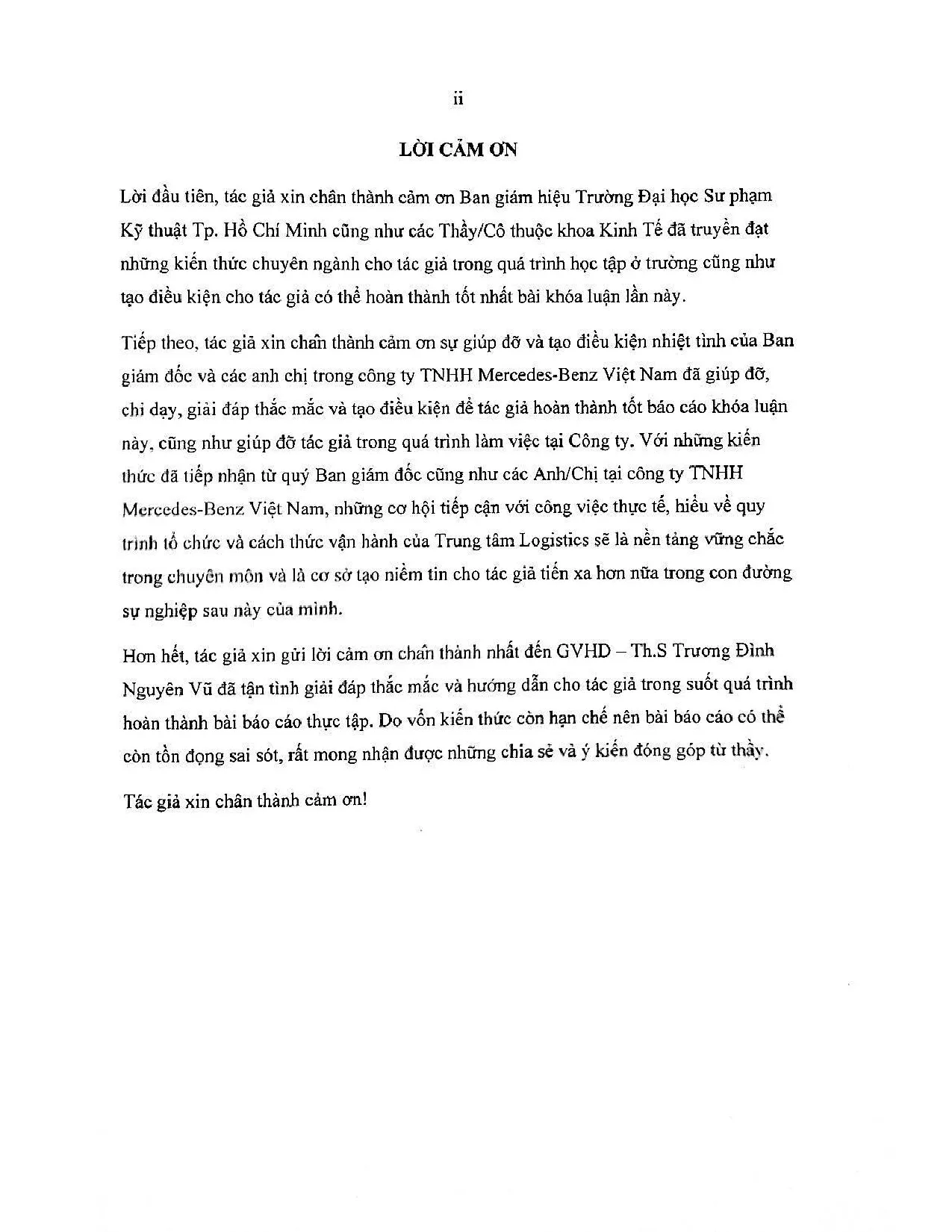 Đồ án tốt nghiệp - Tối ưu hóa hoạt động cung ứng phụ tùng tại trung tâm Logistics của MVN - Trang 2
