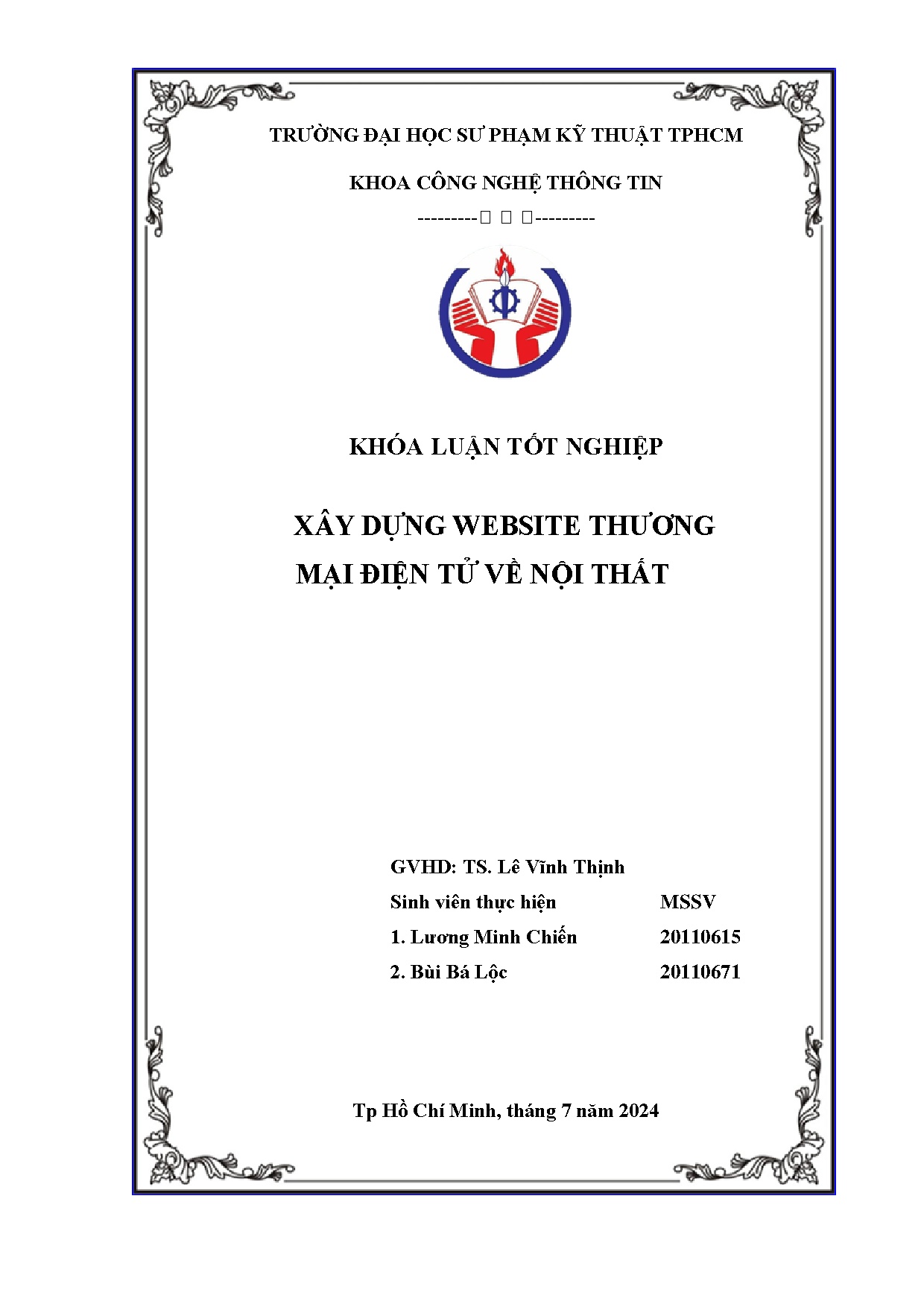 Đồ án tốt nghiệp - Xây dựng website thương mại điện tử về nội thất