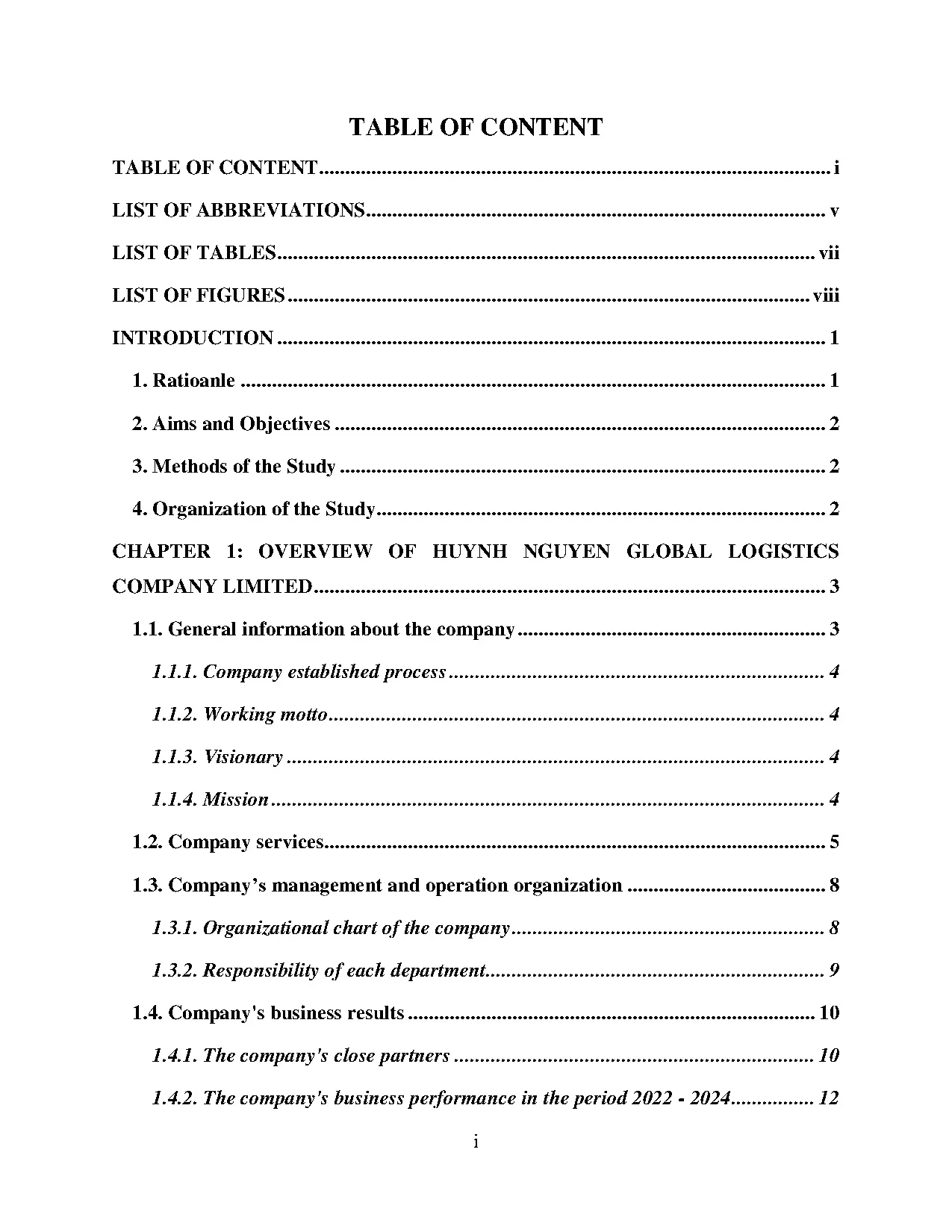 Đồ án tốt nghiệp - Completing the freight forwarding procedure for imported goods by FCLFCTVBSTOHGLL - Trang 2