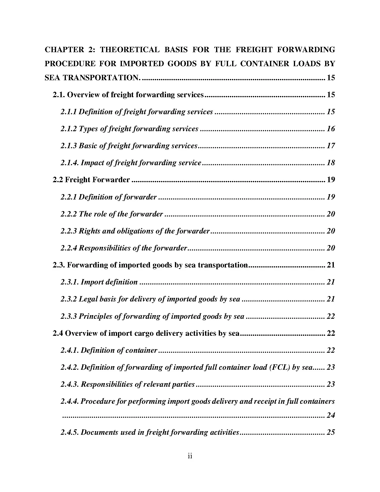 Đồ án tốt nghiệp - Completing the freight forwarding procedure for imported goods by FCLFCTVBSTOHGLL - Trang 3