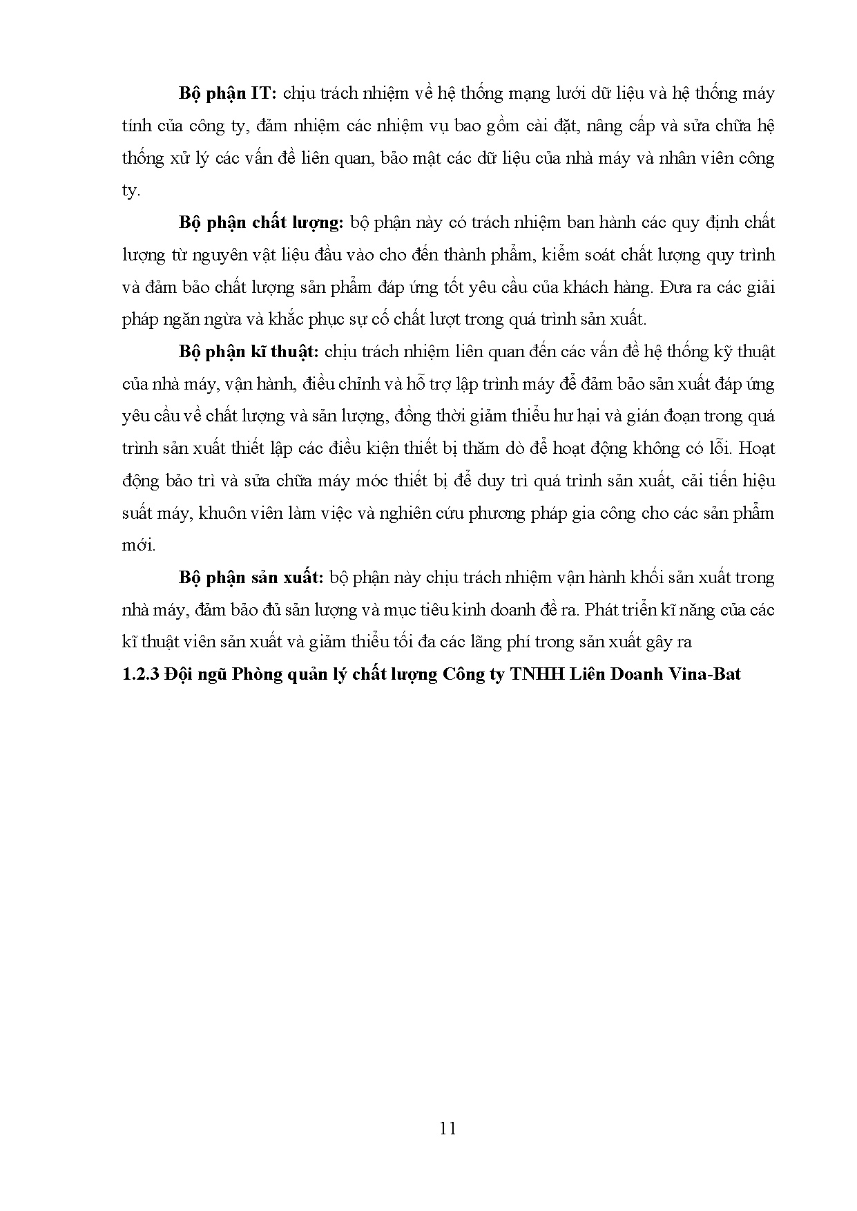 Đồ án tốt nghiệp - Nâng cao hiệu quả công tác kiểm soát chất lượng tại Công ty TNHH Liên doanh V - Trang 22