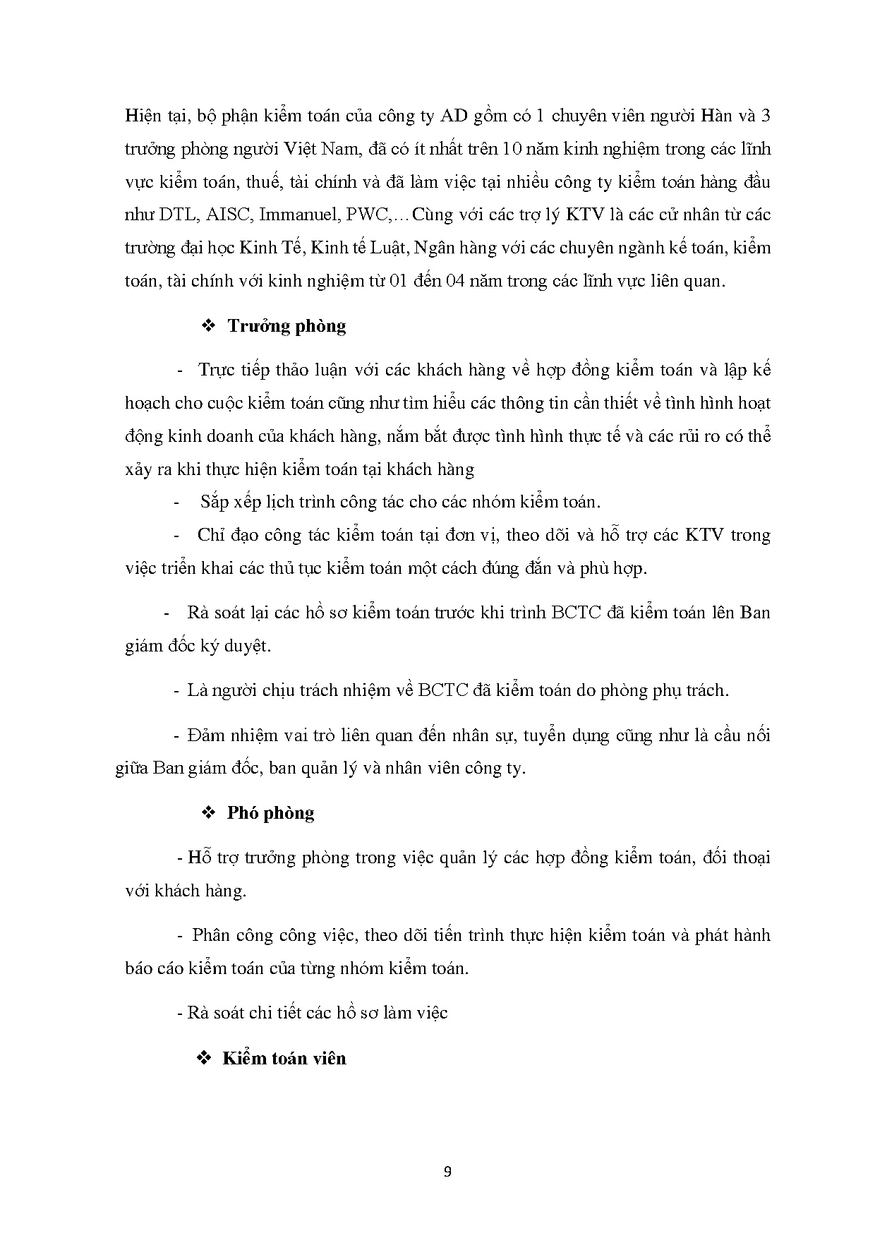 Đồ án tốt nghiệp - Qui trình kiểm toán khoản mục nợ phải thu khách hàng tại công ty TNHH kiểm toán A - Trang 22