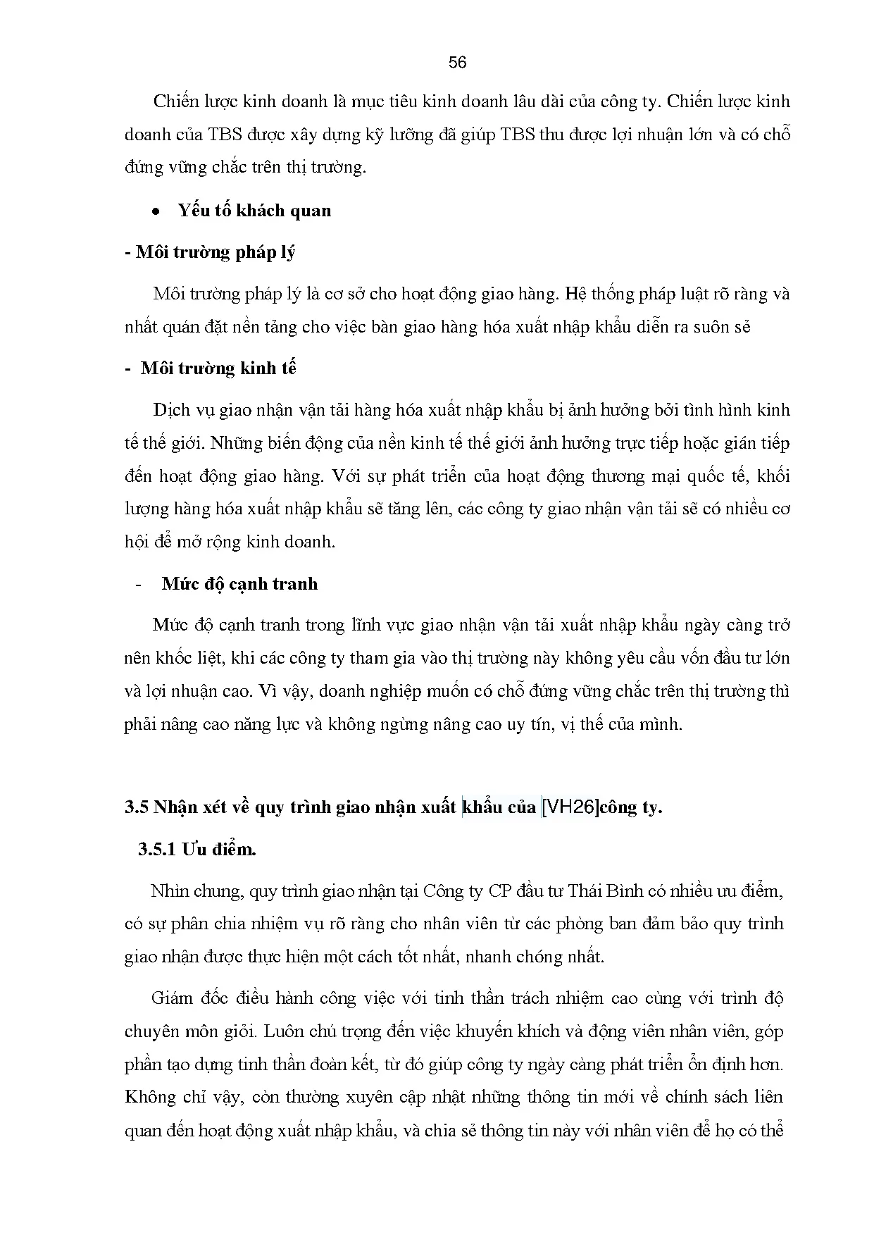 Đồ án tốt nghiệp - Hoàn thiện dịch vụ giao nhận xuất khẩu nguyên container (FCL/FCL) BĐBTCTCPĐTTB - Trang 67