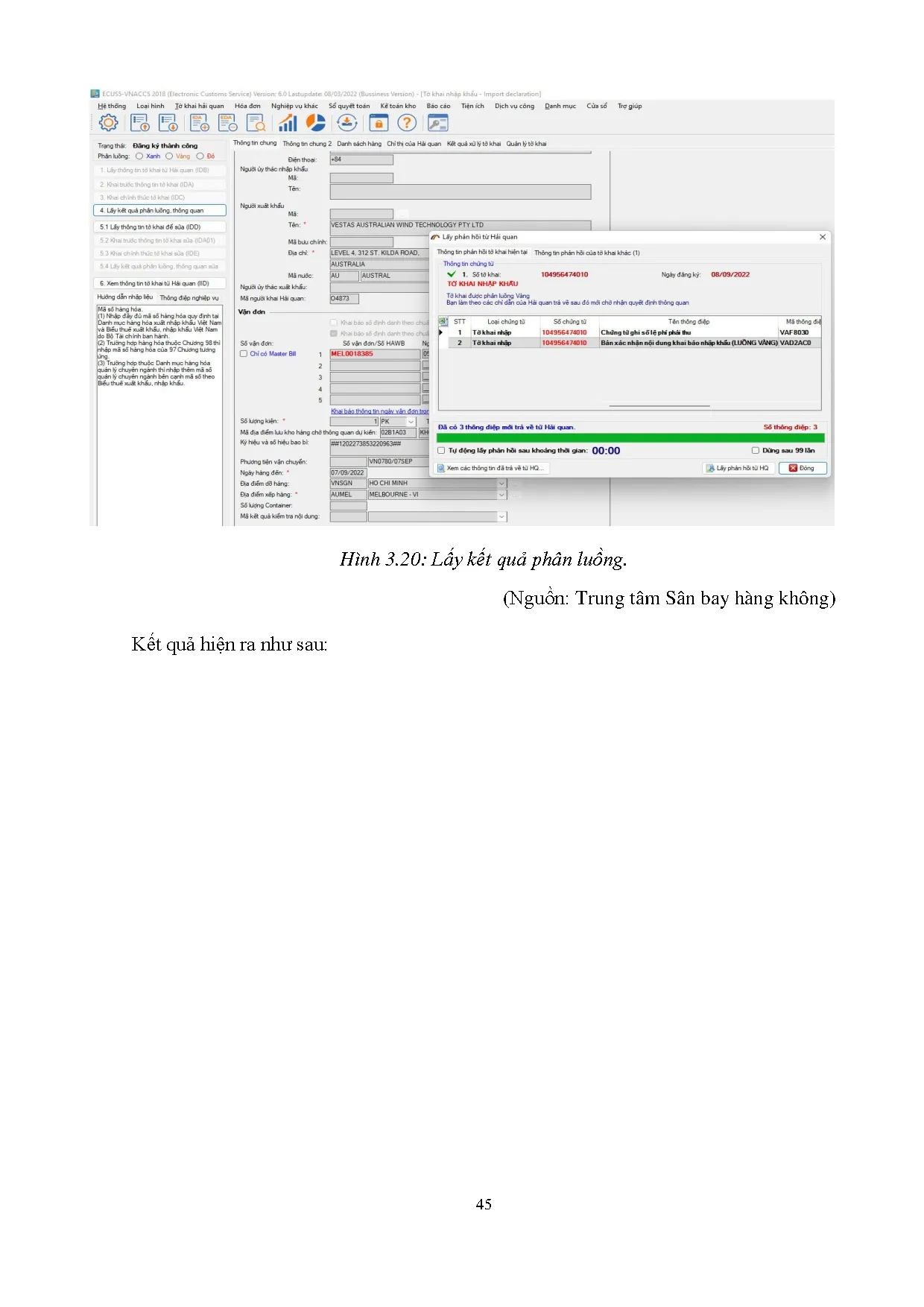 Đồ án tốt nghiệp - Hoàn thiện hoạt động giao nhận hàng hóa nhập khẩu bằng đường hàng KTCTCPVTVDVHH ( - Trang 62