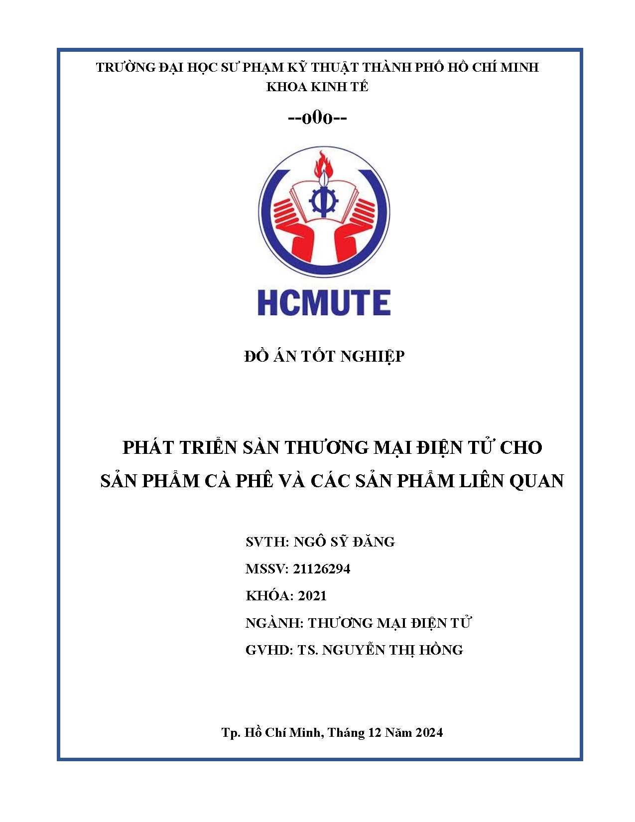 Đồ án tốt nghiệp - Phát triển sàn thương mại điện tử cho sản phẩm cà phê và các sản phẩm liên quan