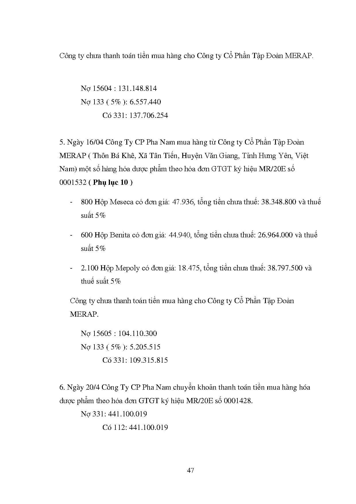 Đồ án tốt nghiệp - Kế toán công nợ tại Công ty Cổ phần dược Pha Nam: Đồ án tốt nghiệp Khoa CLCNKT - Trang 61