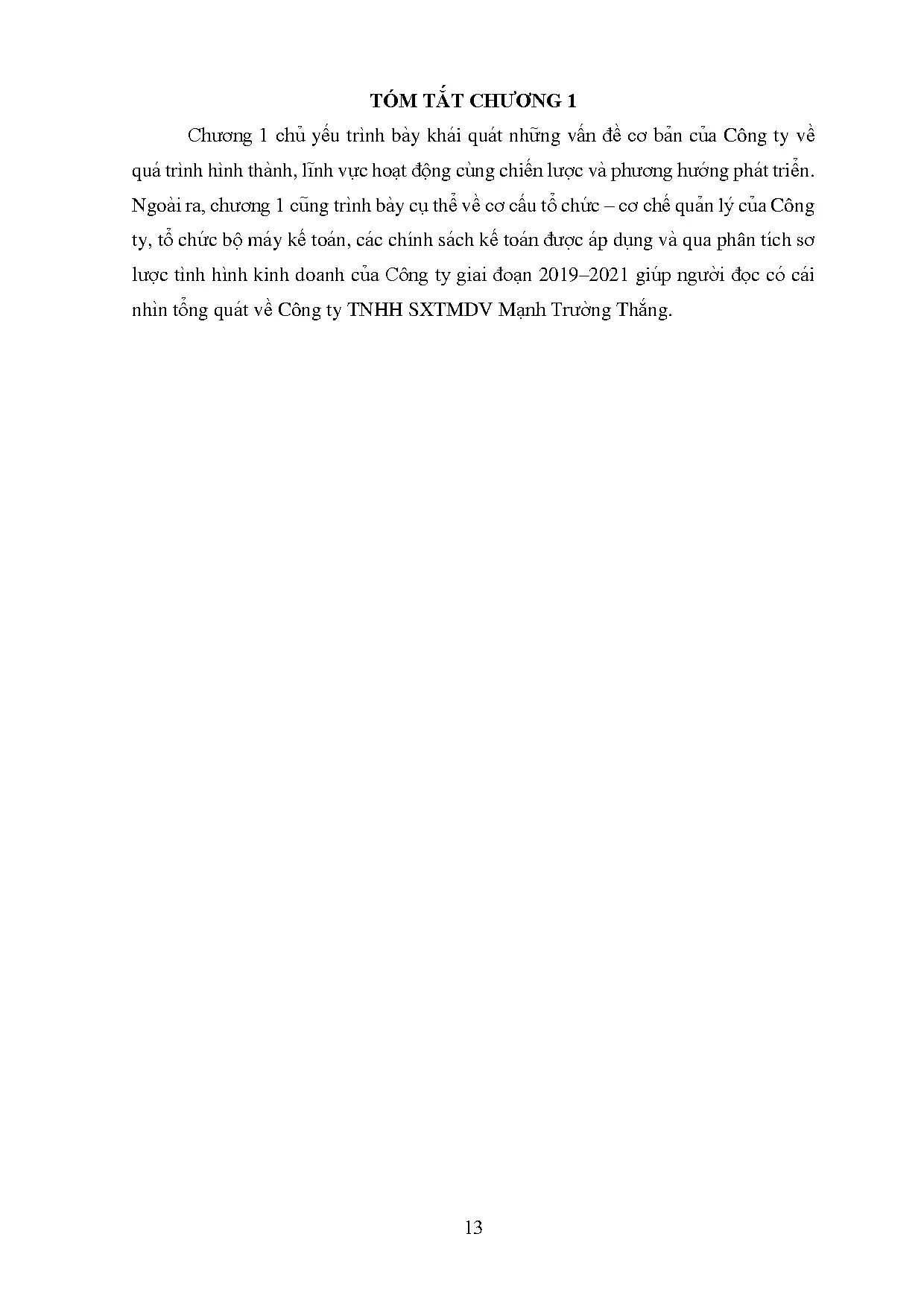 Đồ án tốt nghiệp - Kế toán xác định kết quả kinh doanh tại Công ty TNHH SXTMDV Mạnh Trường Thắng - Trang 27