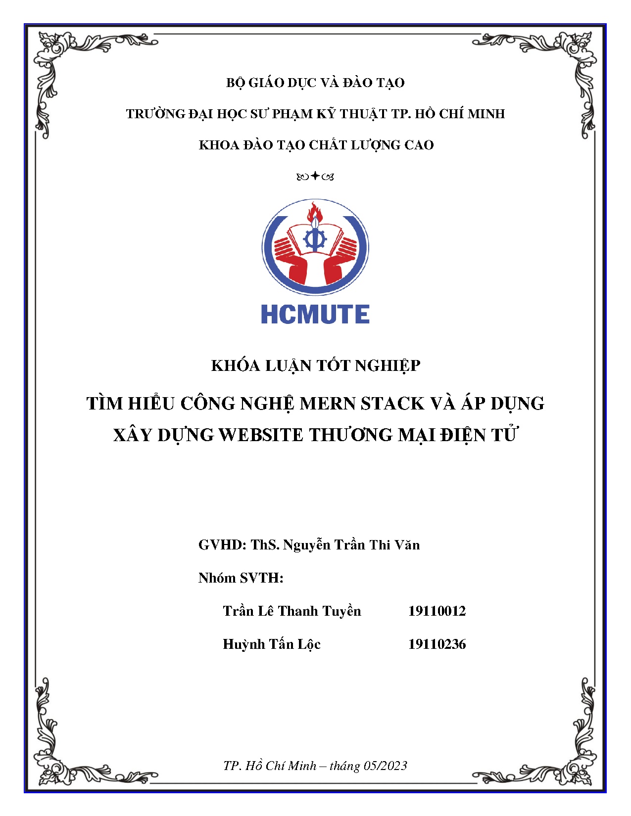 Đồ án tốt nghiệp - Tìm hiểu công nghệ Mern stack và áp dụng xây dựng website thương mại điện tử