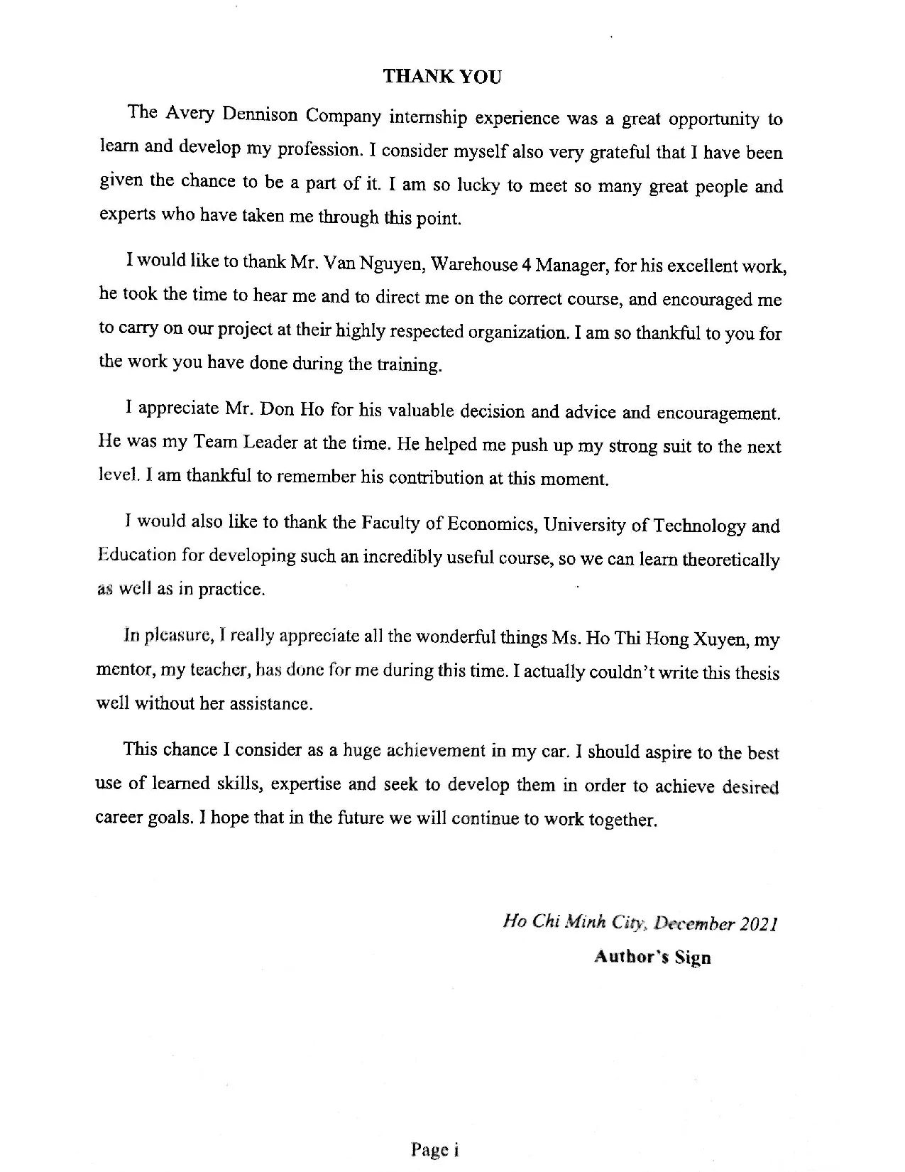 Đồ án tốt nghiệp - Analyzing of warehouse management at Avery Dennison company (Warehouse 4) - Trang 2